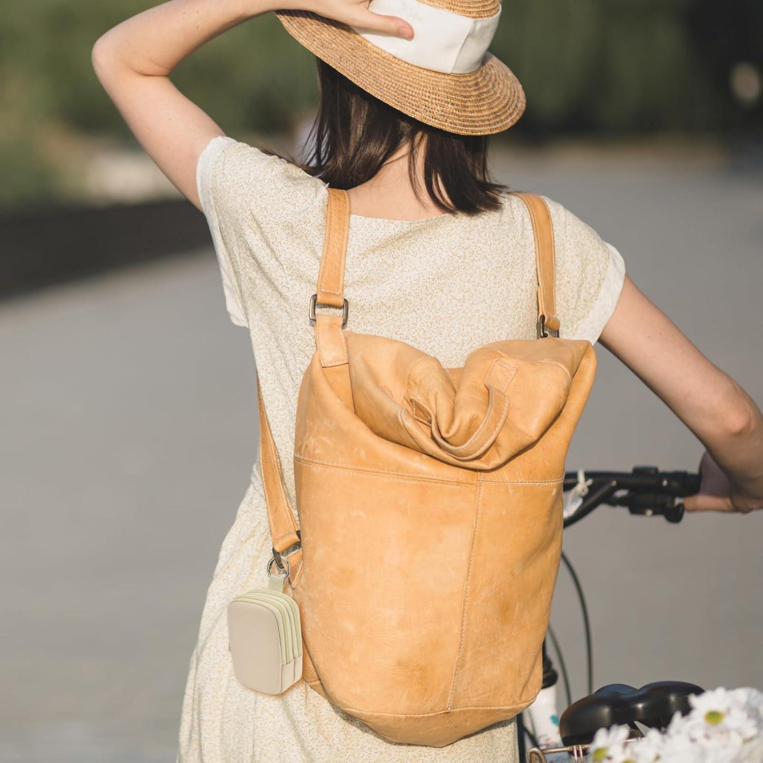 Funda Doble Bolsillo Beautyflier para Spray Desinfectante 30ml Beige