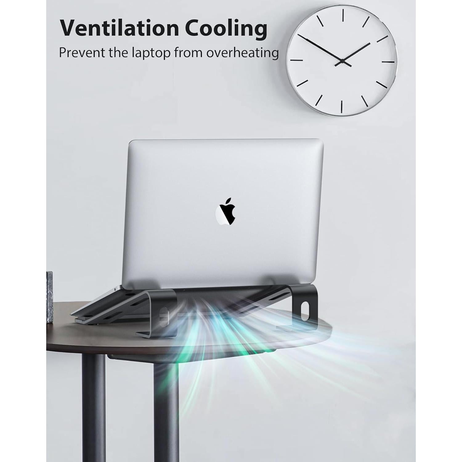 Soporte Ergonómico para Laptop NTMY con Reposamuñecas 10-17.3'' Negro