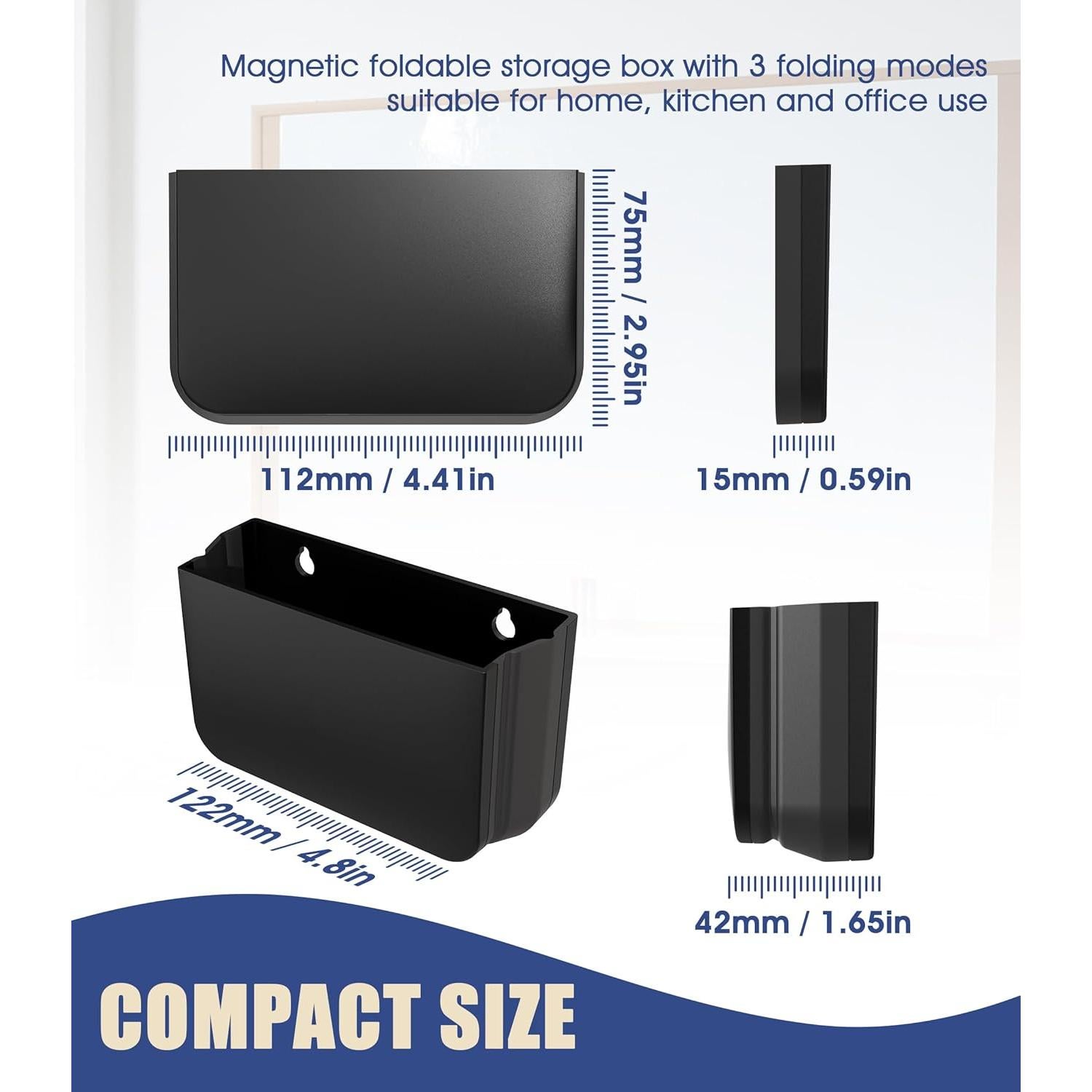 Soporte Plegable para Control Remoto Nearockle 2 Piezas Negro