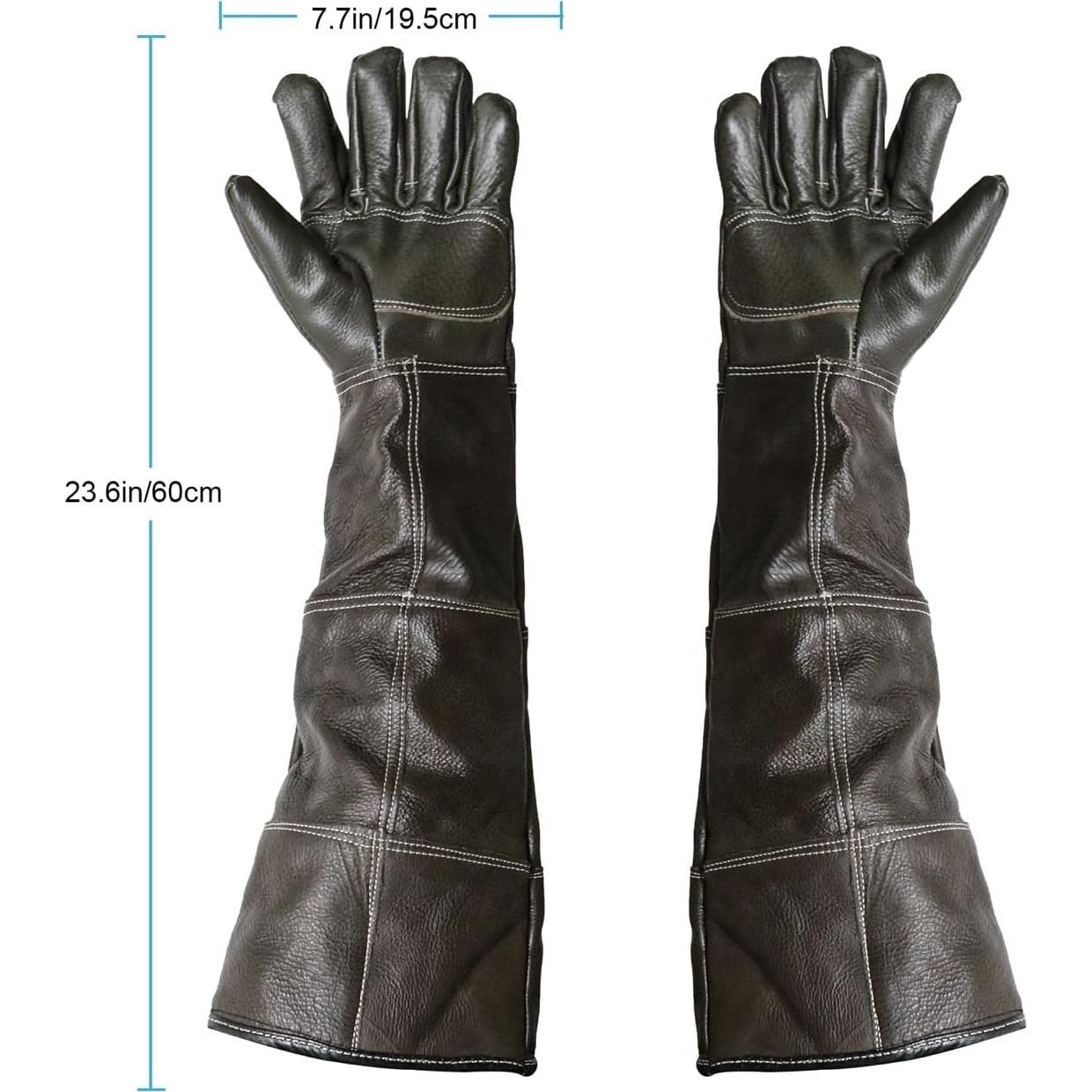 Guantes de Manejo de Animales AOWPFVV Impermeables 2 Capas