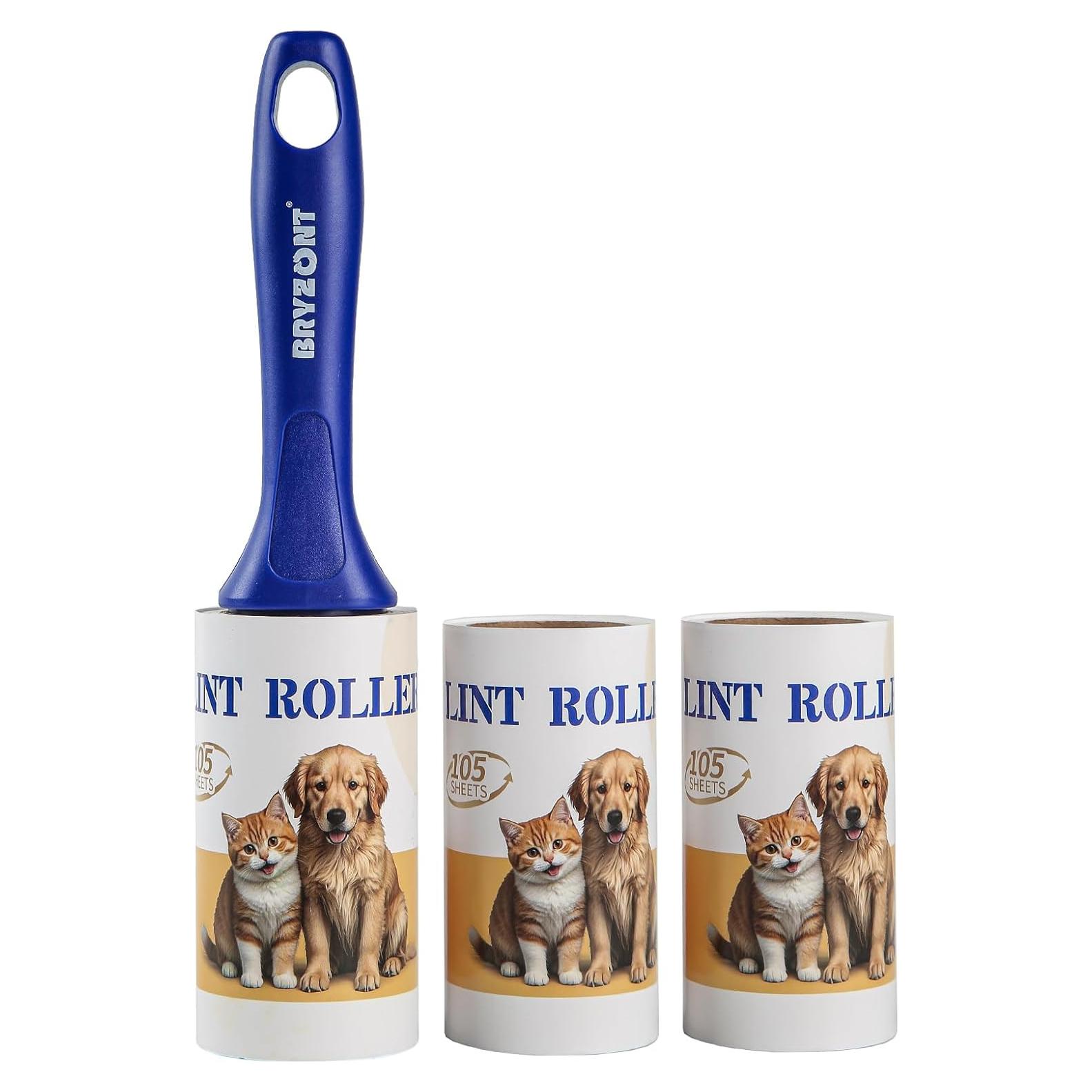 Rodillo Adhesivo Extra Pegajoso para Pelusa - 1 Mango + 315 Hojas