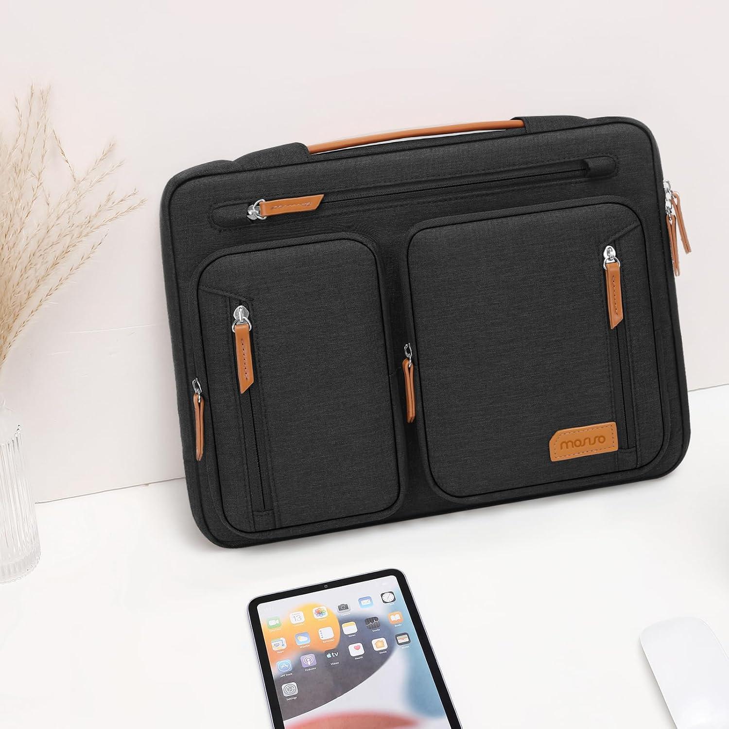 Funda Protectora MOSISO para Laptop 13.3" Negra con 5 Bolsillos