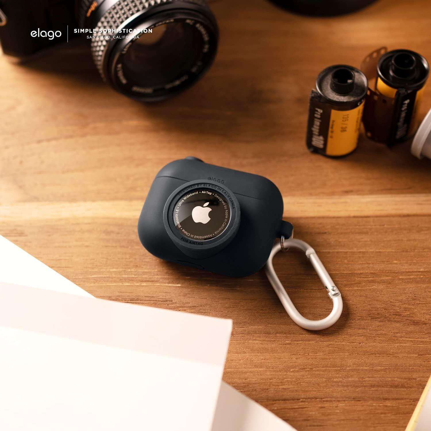 Funda elago Snapshot para AirPods Pro y AirTags - Negro