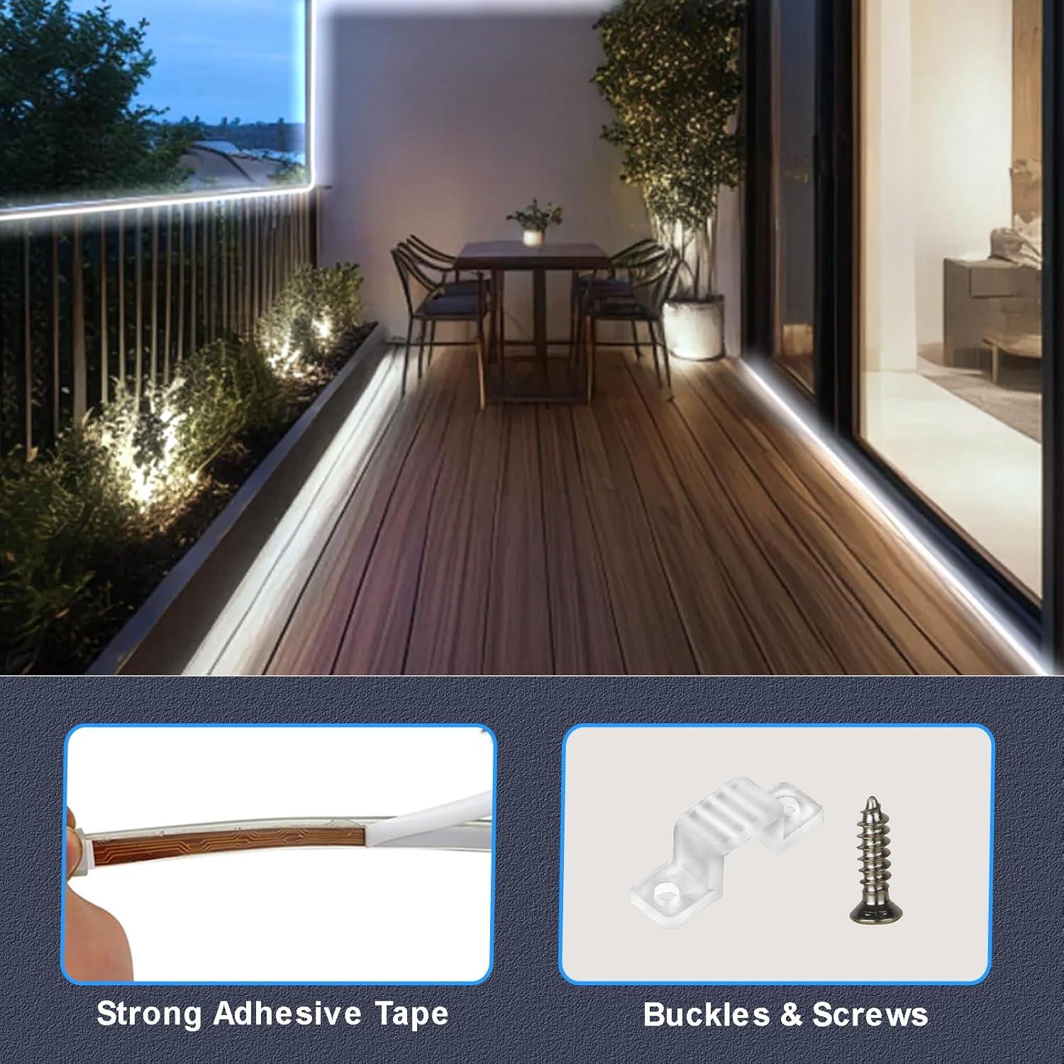 Luces LED de Tira Solar ZAIYW 10m IP68 Control Remoto