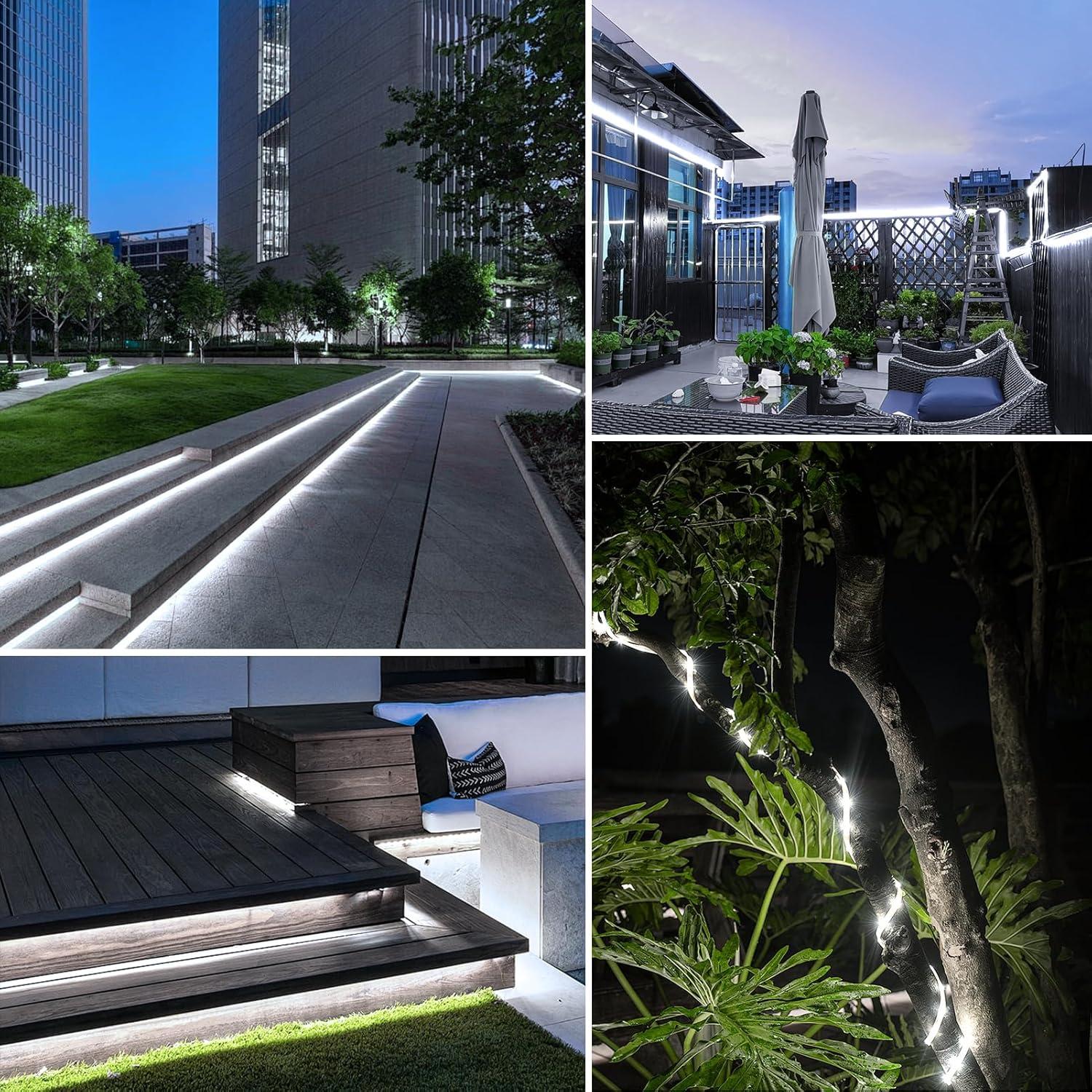 Luces LED de Tira Solar ZAIYW 10m IP68 Control Remoto