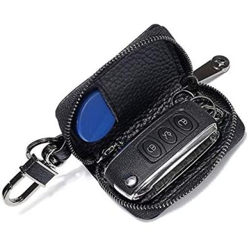 Funda de Llave de Cuero EXKOKORO Negra para Auto - Ultra Mini