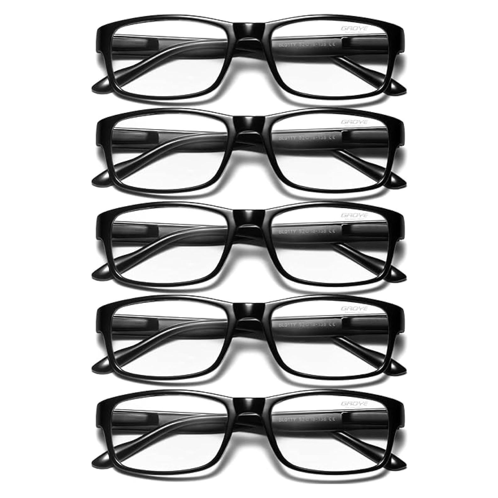 Gafas de lectura Gaoye 5 Pack Anti Luz Azul 1.0x