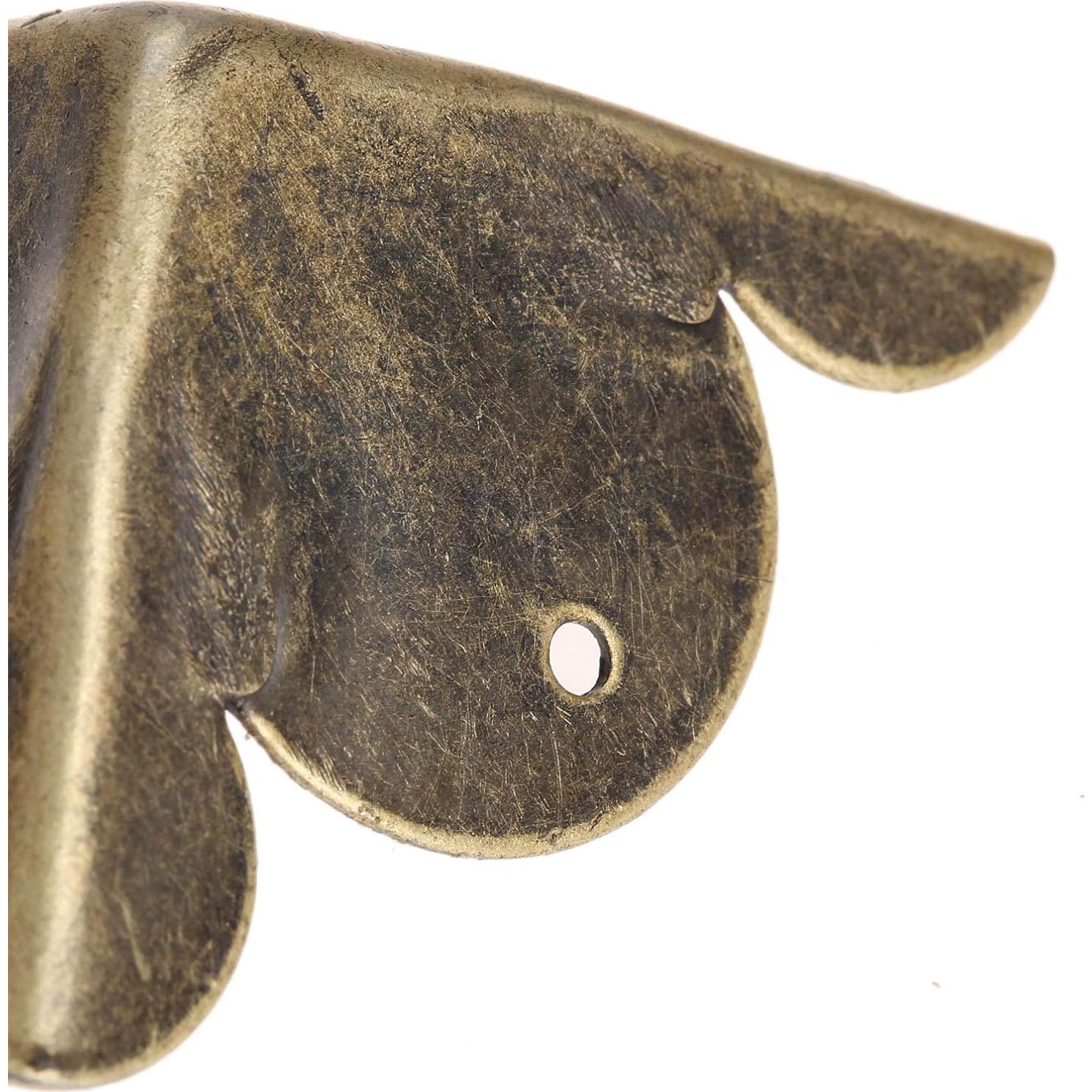 Protectores de Esquinas de Hierro Antiguo Dophee 12 Pcs 30mm