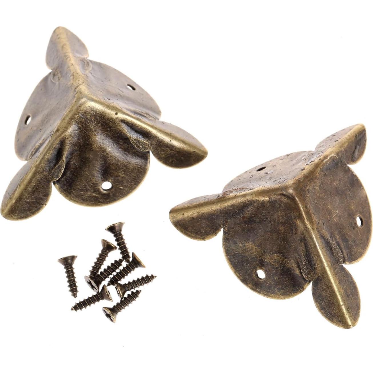 Protectores de Esquinas de Hierro Antiguo Dophee 12 Pcs 30mm