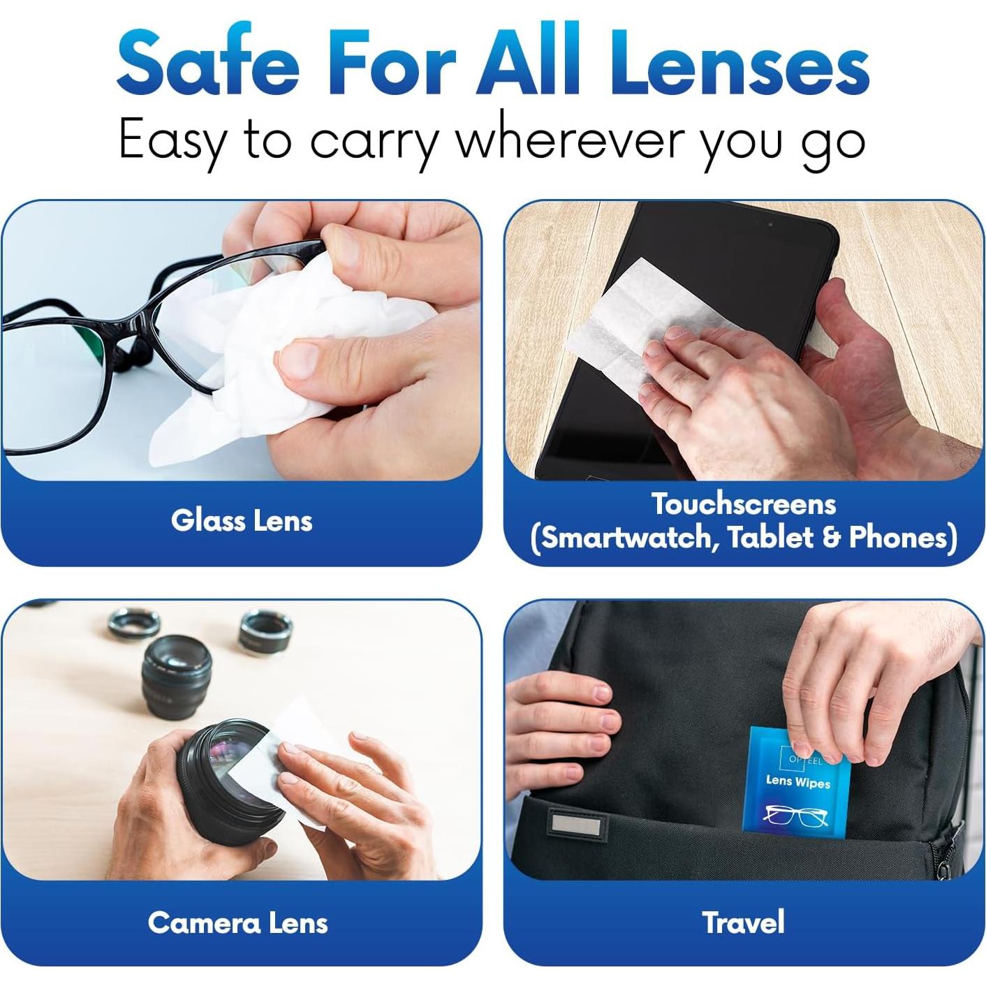 Toallitas Limpiadoras OPTEEL 300ct para Pantallas Sin Rayas