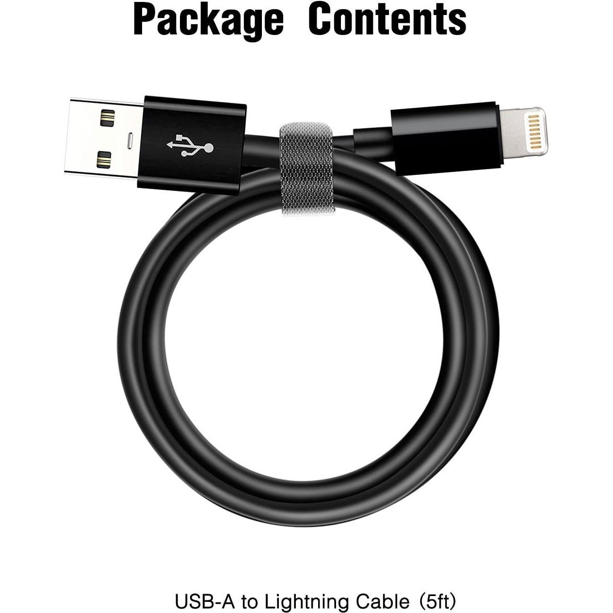 Cable Carplay USB A a Lightning Abysssea 1m para iPhone