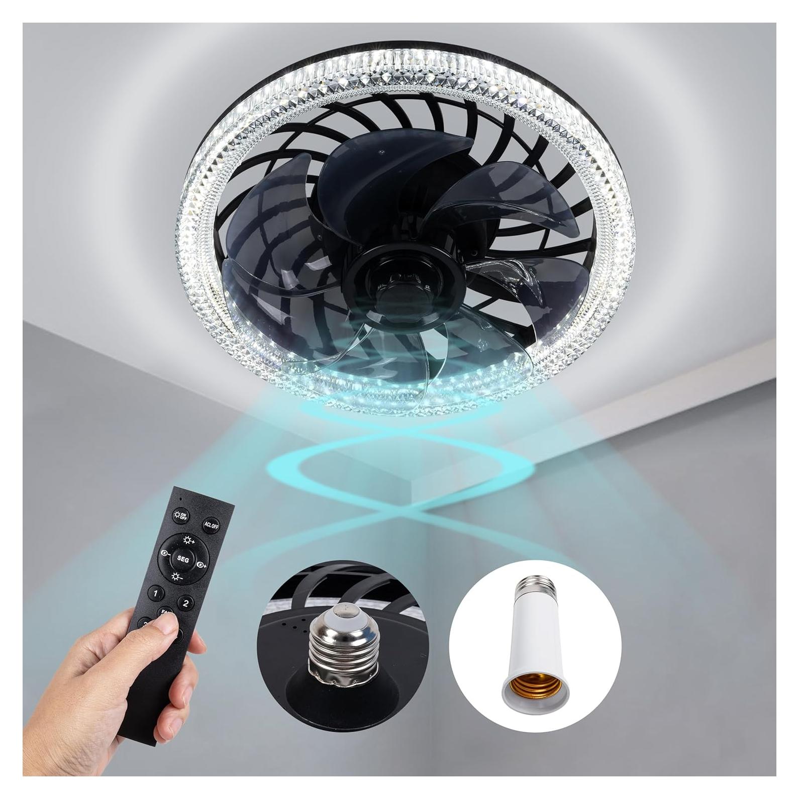 Ventilador de Techo con Luz CybaaLuxzus E26 Control Remoto