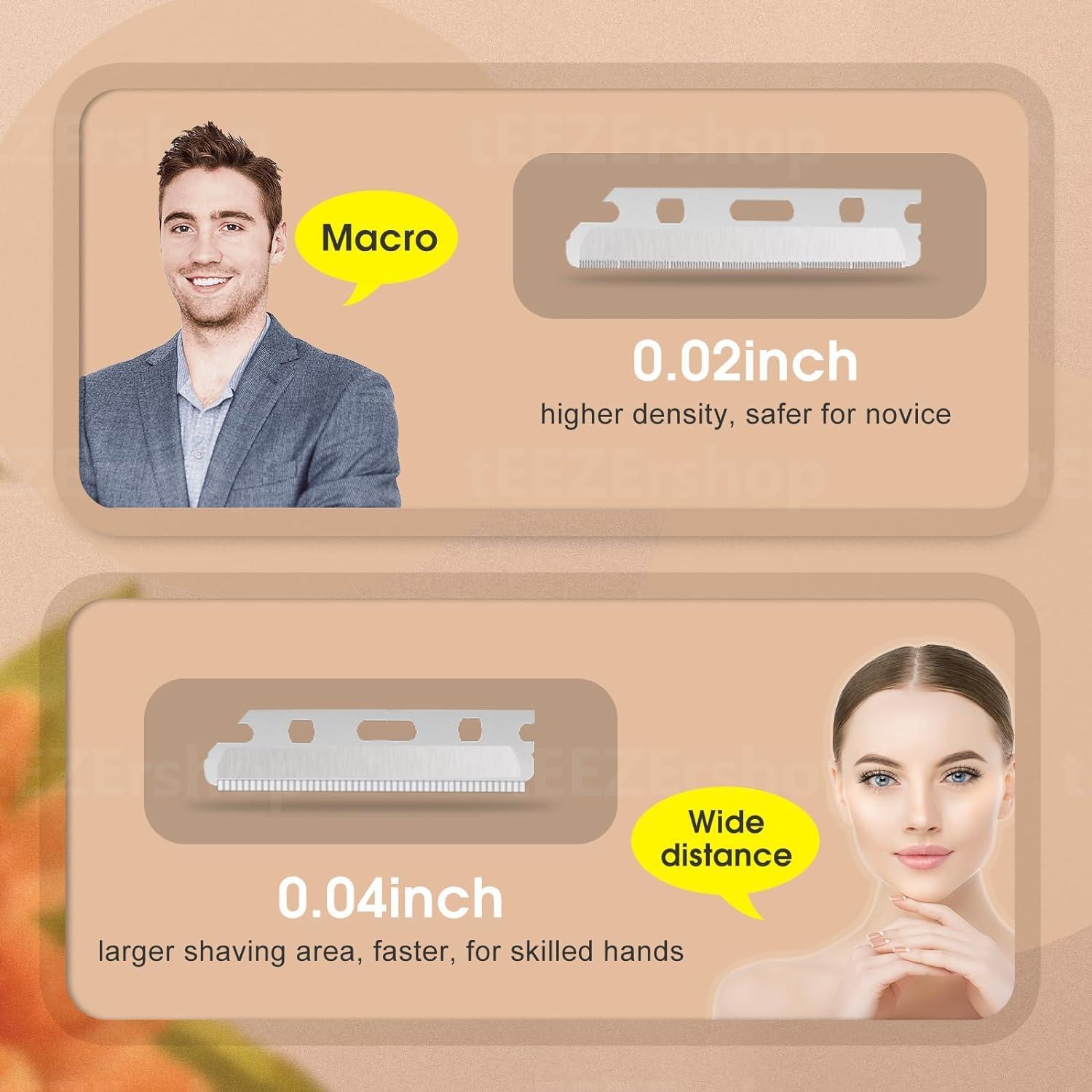 40 Cuchillas de Afeitar Reutilizables tEEZErshop para Dermaplaning
