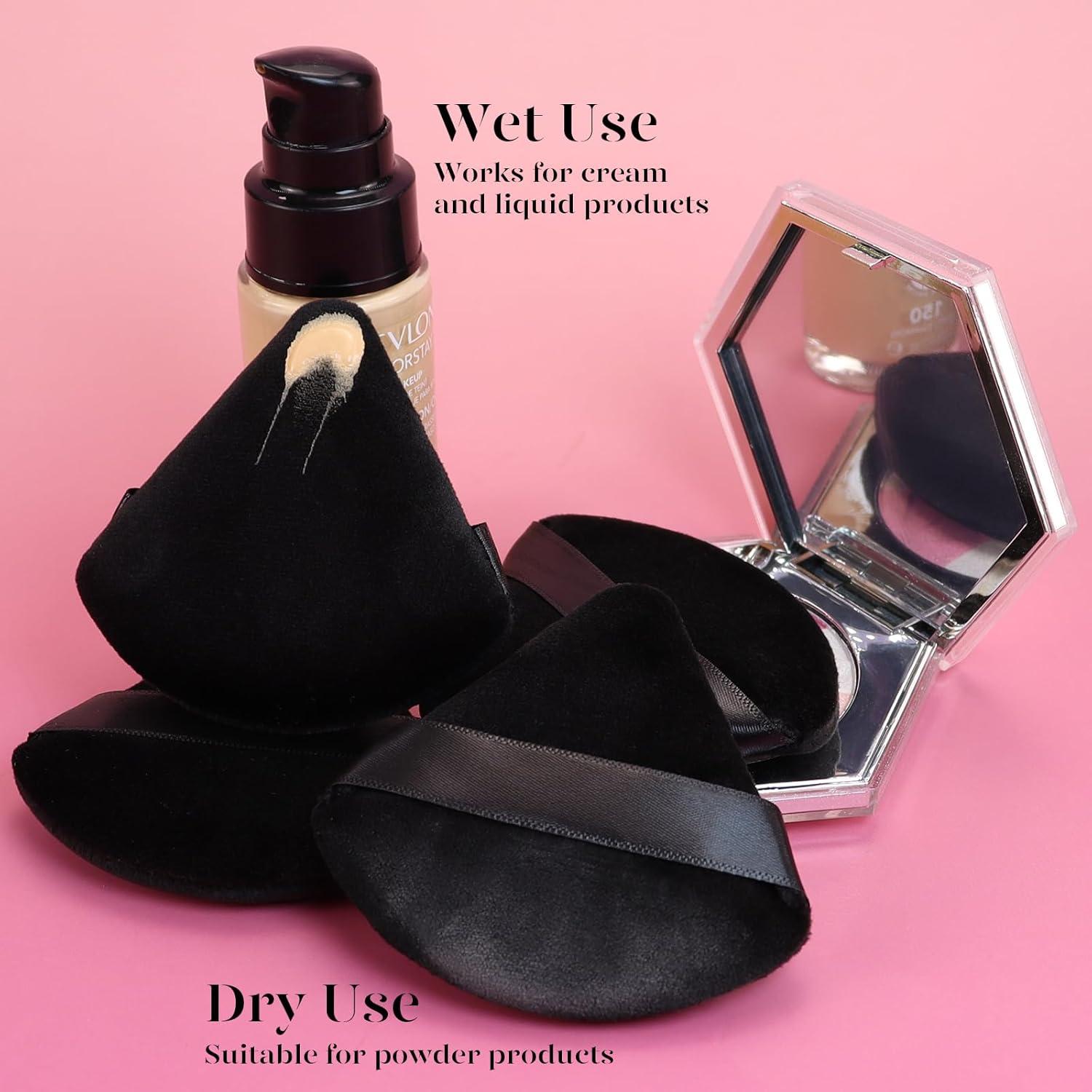 Esponjas de Maquillaje BEAKEY 12pcs Triangulares Ultra Suaves