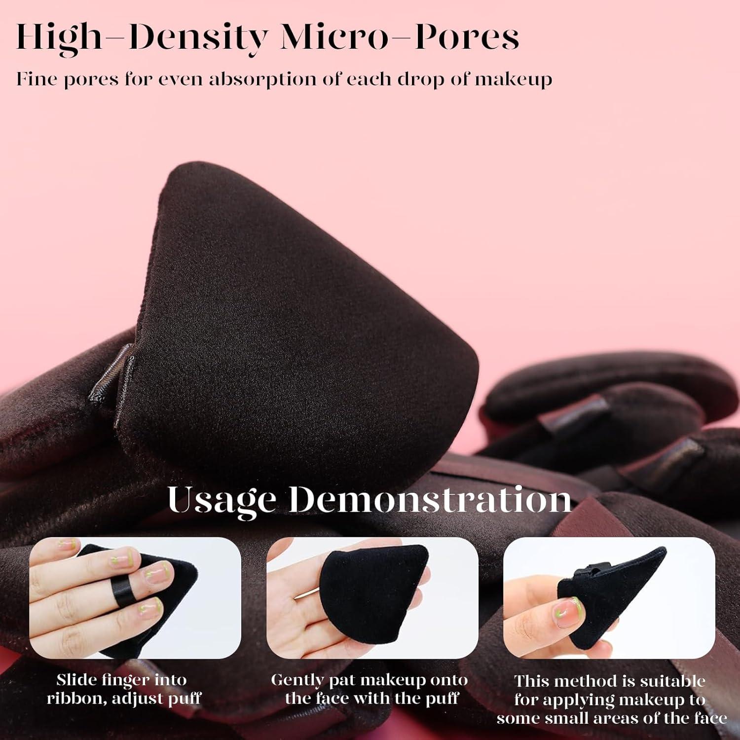 Esponjas de Maquillaje BEAKEY 12pcs Triangulares Ultra Suaves