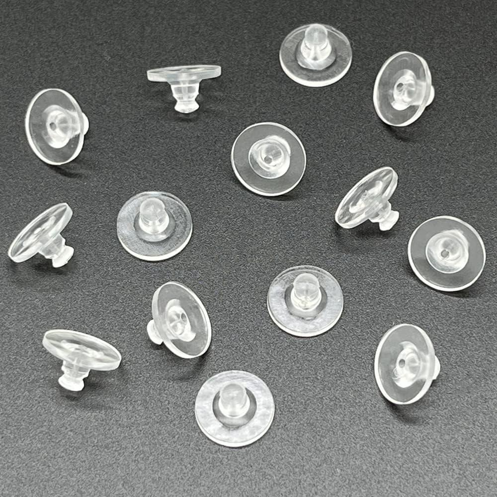 Resortes de Aretes de Silicona Transparente Chunney 150 Pcs