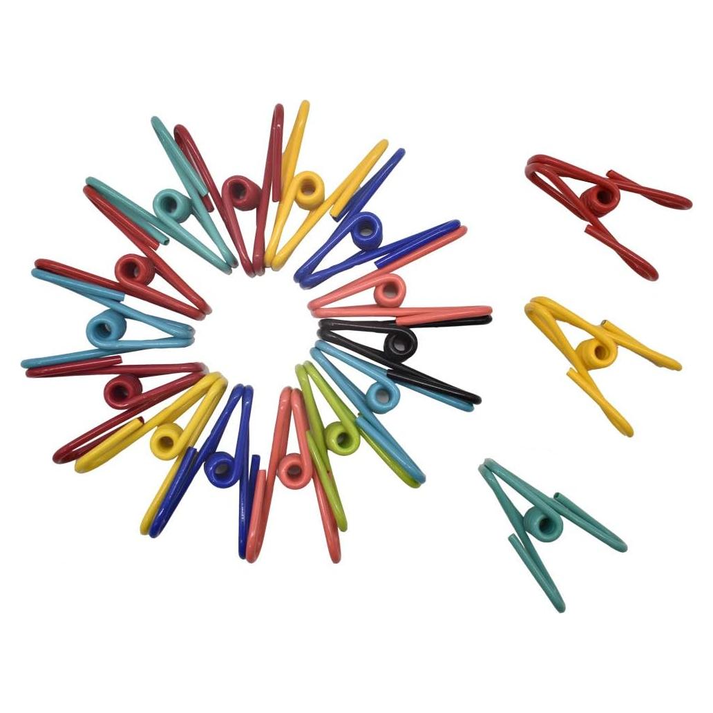 Paquete de 50 Clips Utilitarios Renashed Multicolor 5.6 cm