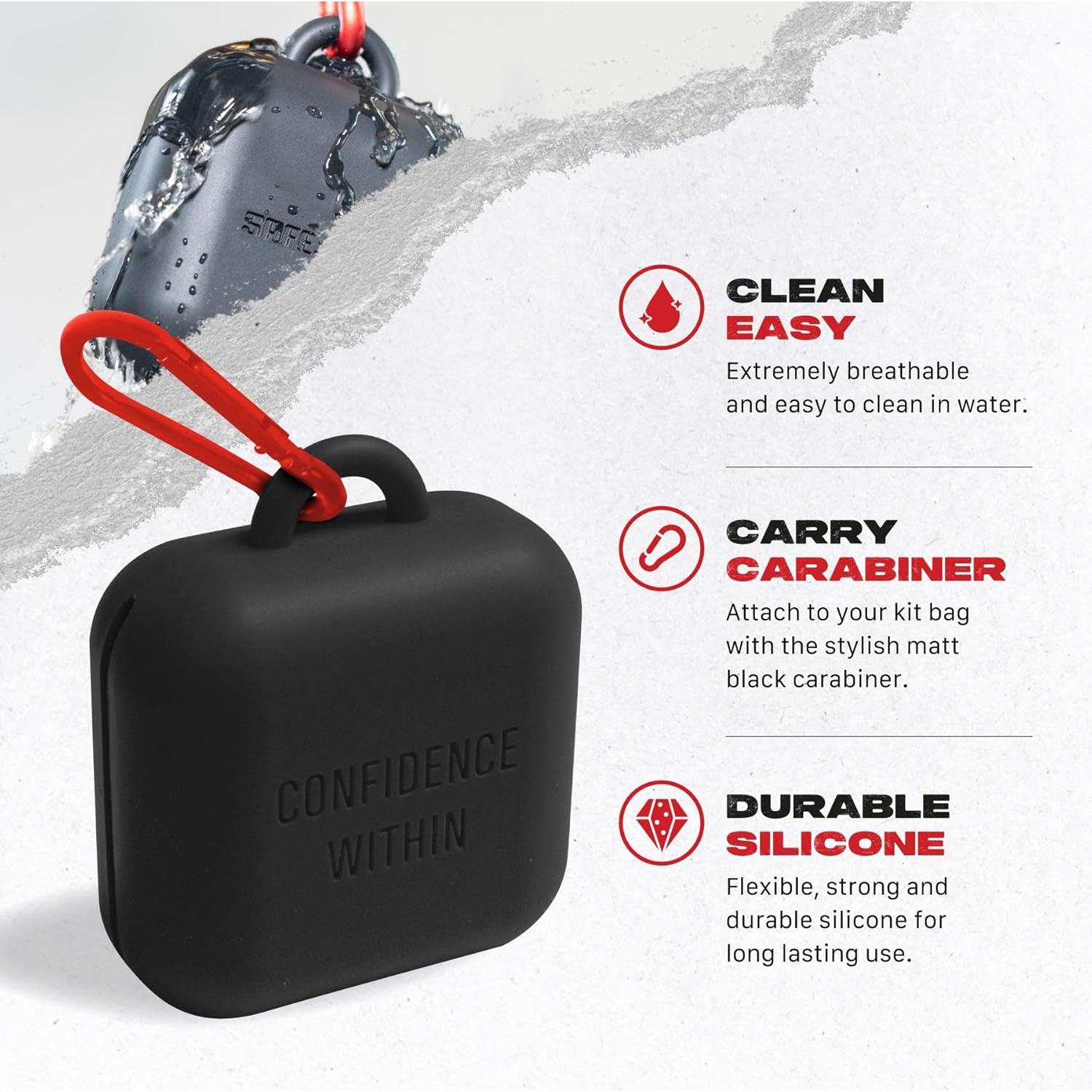 Funda de Silicona para Protector Dental SafeJawz - Negro