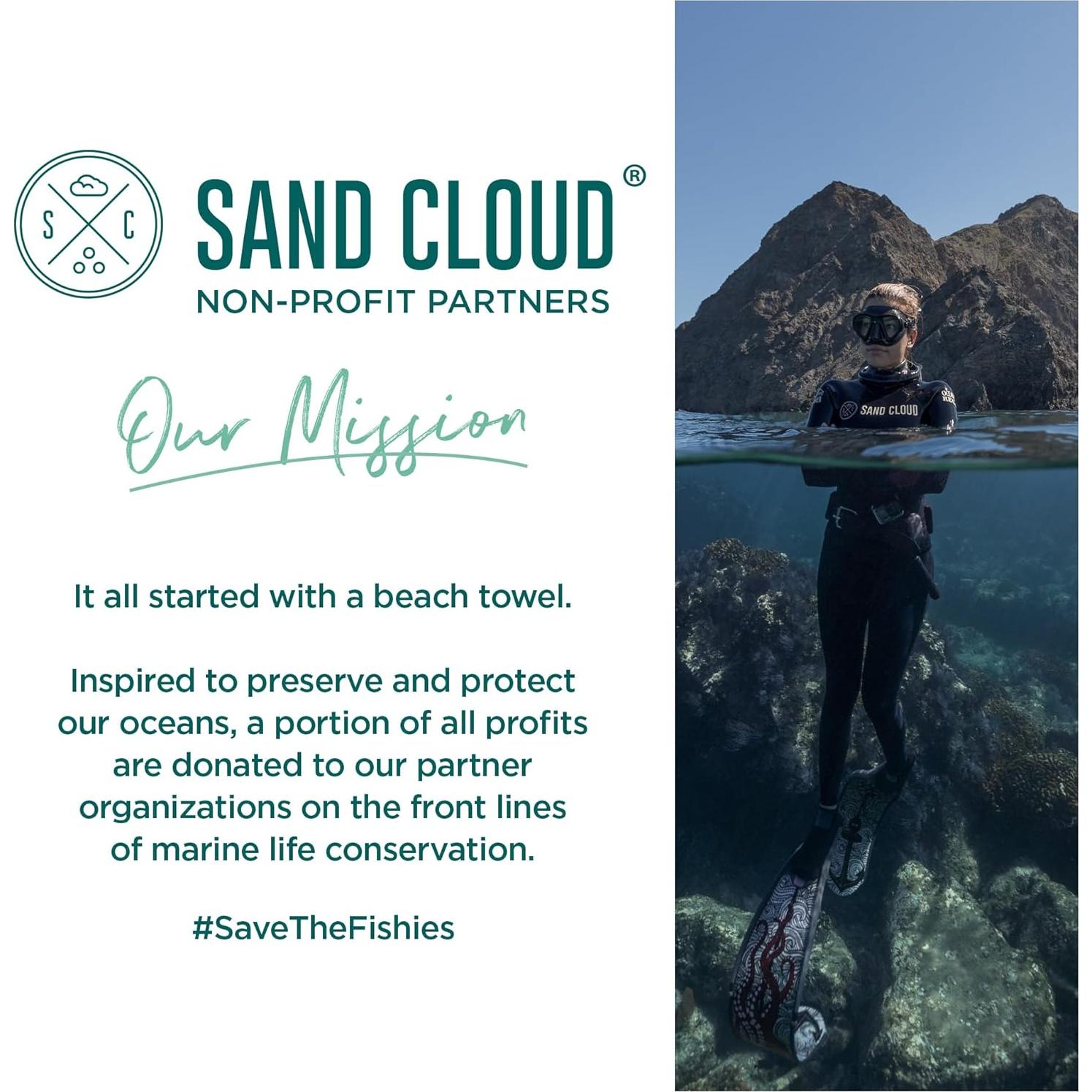 Toalla de Playa Grande Sand Cloud Rayo Diablo 100% Algodón Orgánico