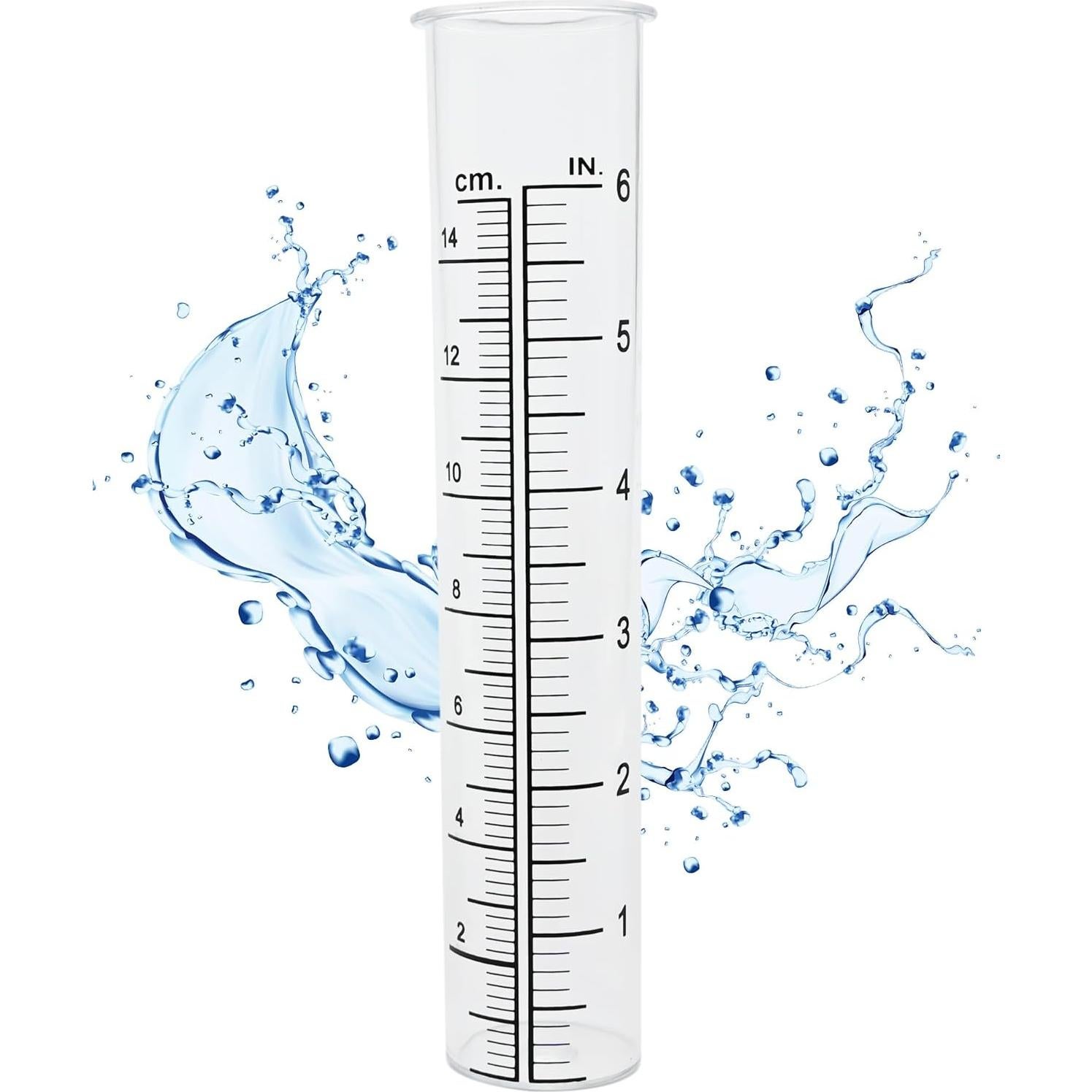 Tubo de Reemplazo para Pluviómetro Lueudu 15.24 cm 2PCS