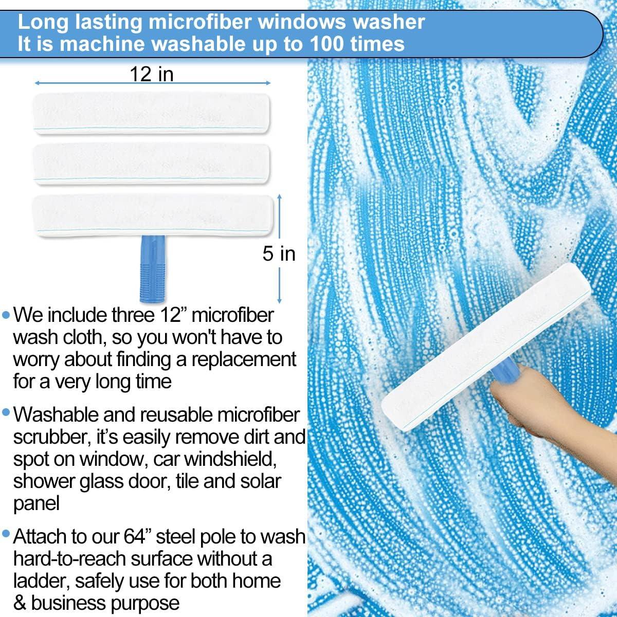 Kit de limpieza de ventanas AMERWASH PLUS con mango extensible 175 cm