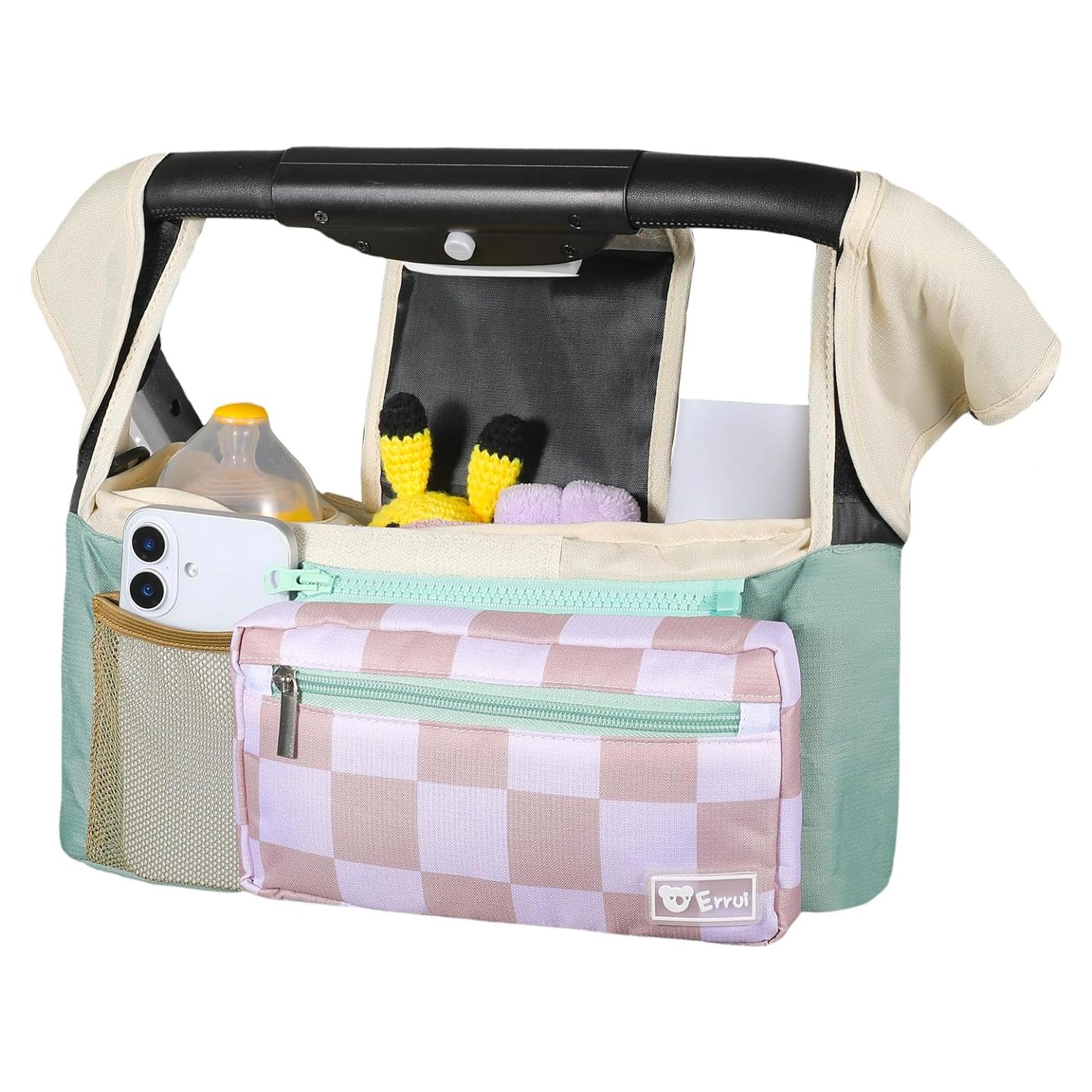 Organizador Universal para Carriola ERRUI con 2 Portavasos Aislados