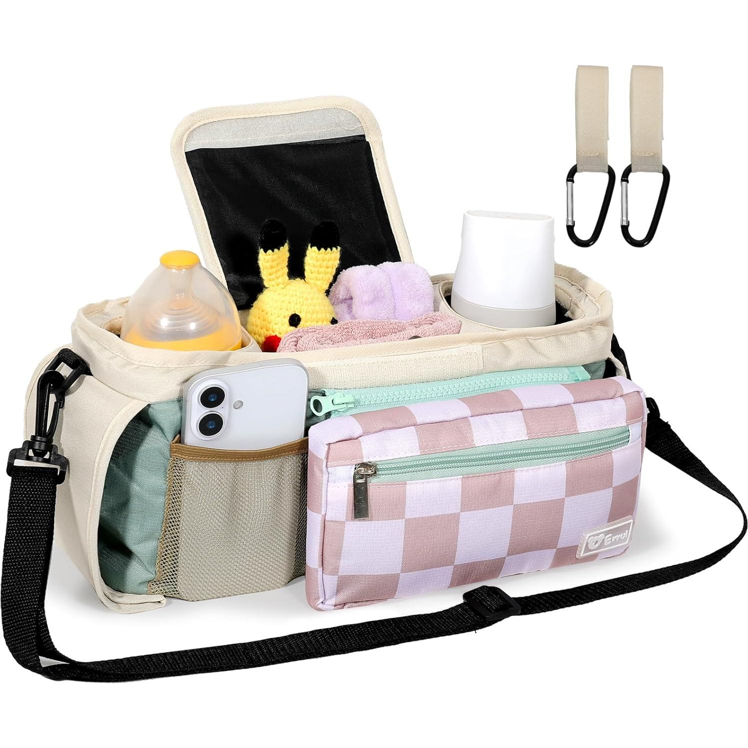 Organizador Universal para Carriola ERRUI con 2 Portavasos Aislados