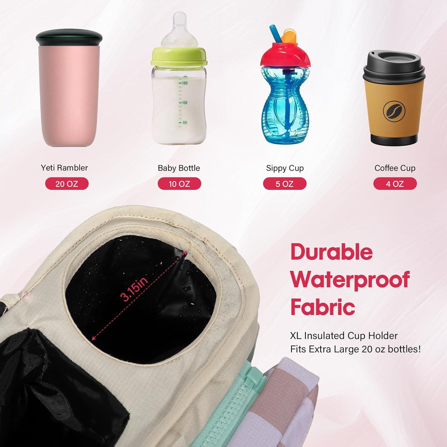 Organizador Universal para Carriola ERRUI con 2 Portavasos Aislados