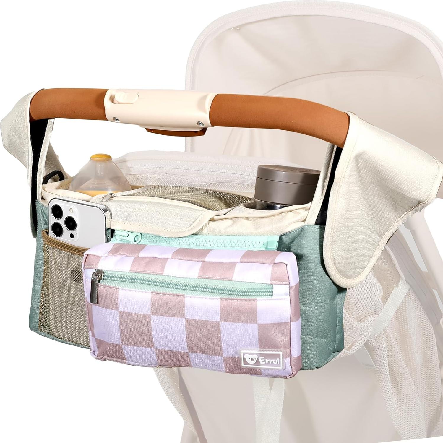 Organizador Universal para Carriola ERRUI con 2 Portavasos Aislados