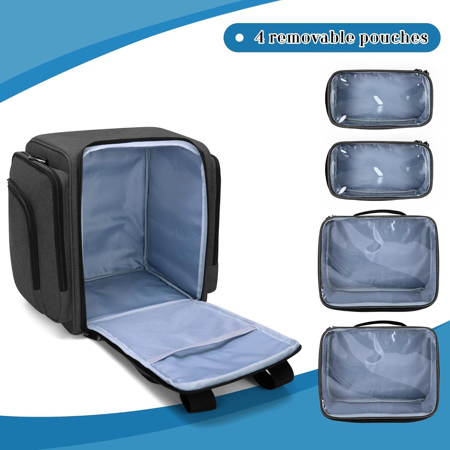 Organizador de Medicamentos BAFASO Grande con 4 Bolsillos