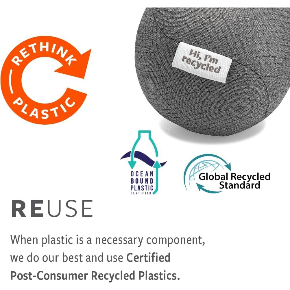 Cesta de Ropa Plegable Full Circle Loads of Fun - Algodón Orgánico - 20 Galones - Gris