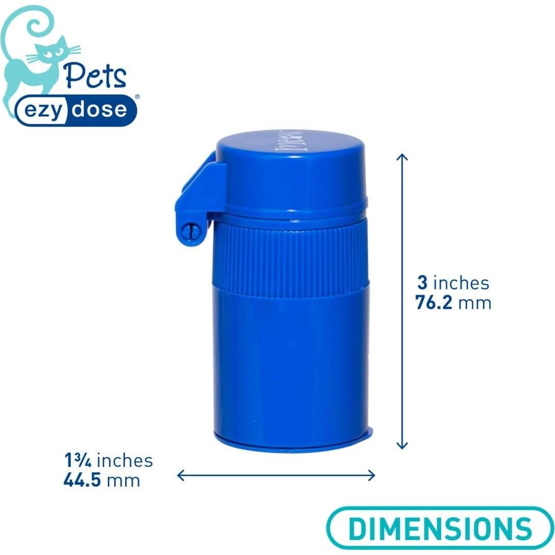 Trituradora y Cortador de Pastillas EZY DOSE para Gatos - Azul