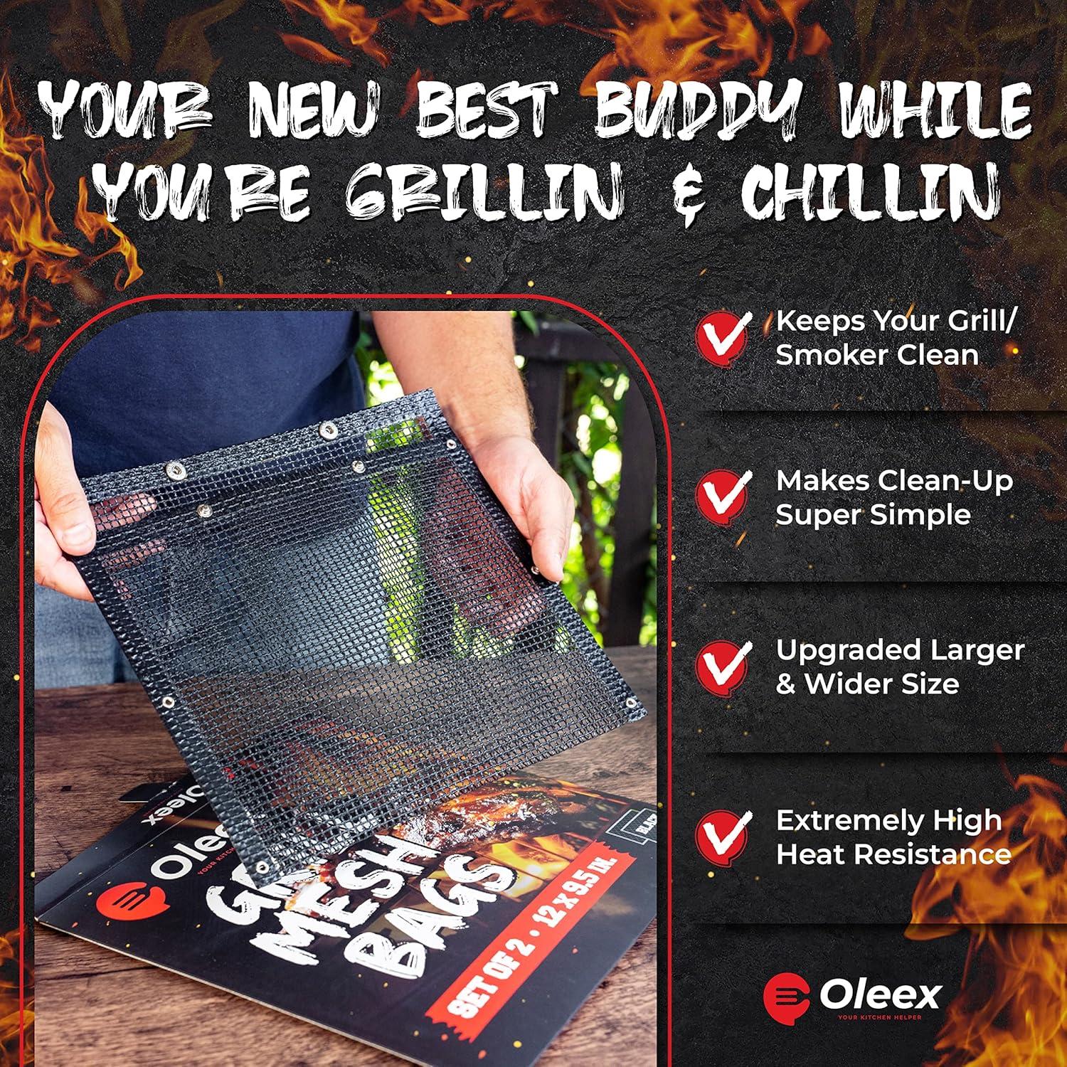 Bolsas de Barbacoa Antiadherentes Oleex - 2 Unidades + Brocha