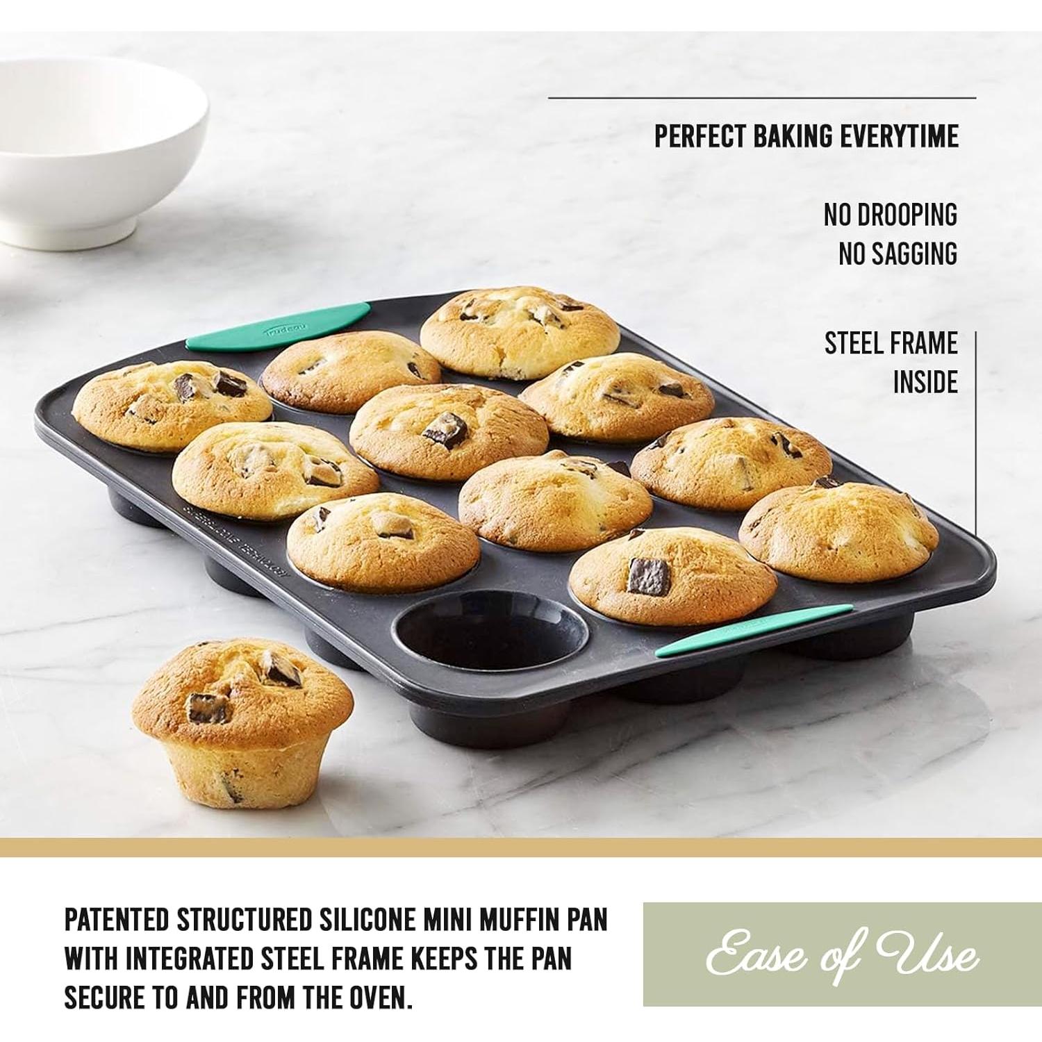 Molde para Muffins Trudeau - 12 Tazas Silicona Antiadherente