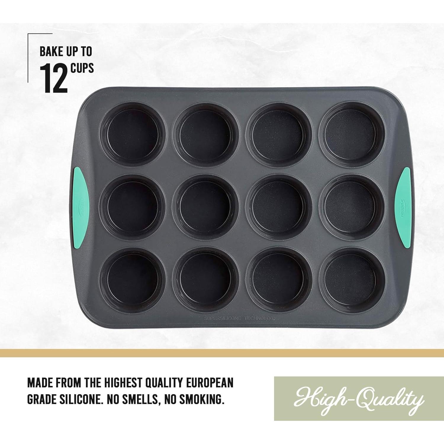 Molde para Muffins Trudeau - 12 Tazas Silicona Antiadherente