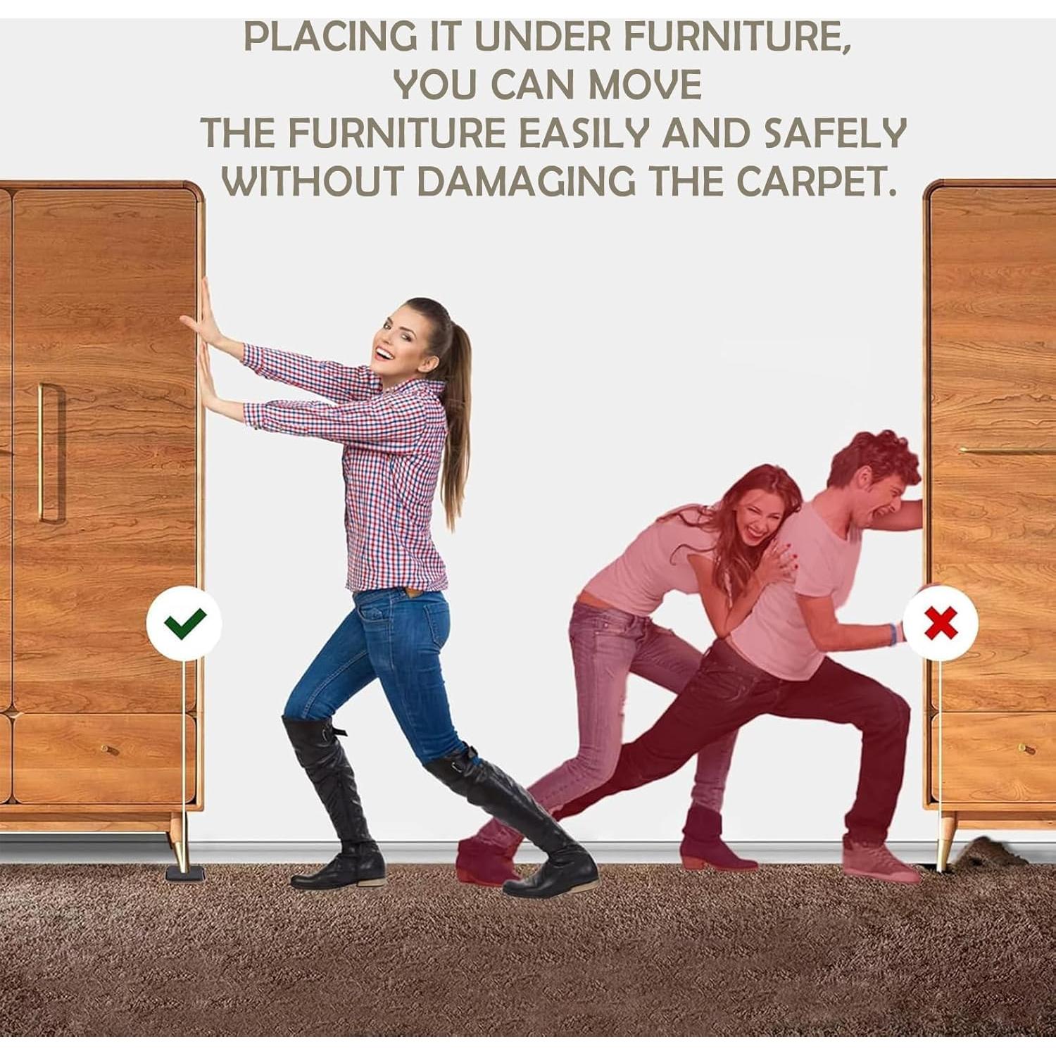 Deslizadores de Muebles Yelanon 8 Pcs 8.9 cm para Alfombra