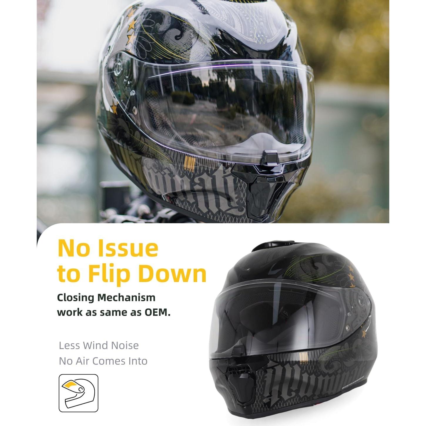 Visera de Reemplazo Soman R420 Transparente UV para Casco