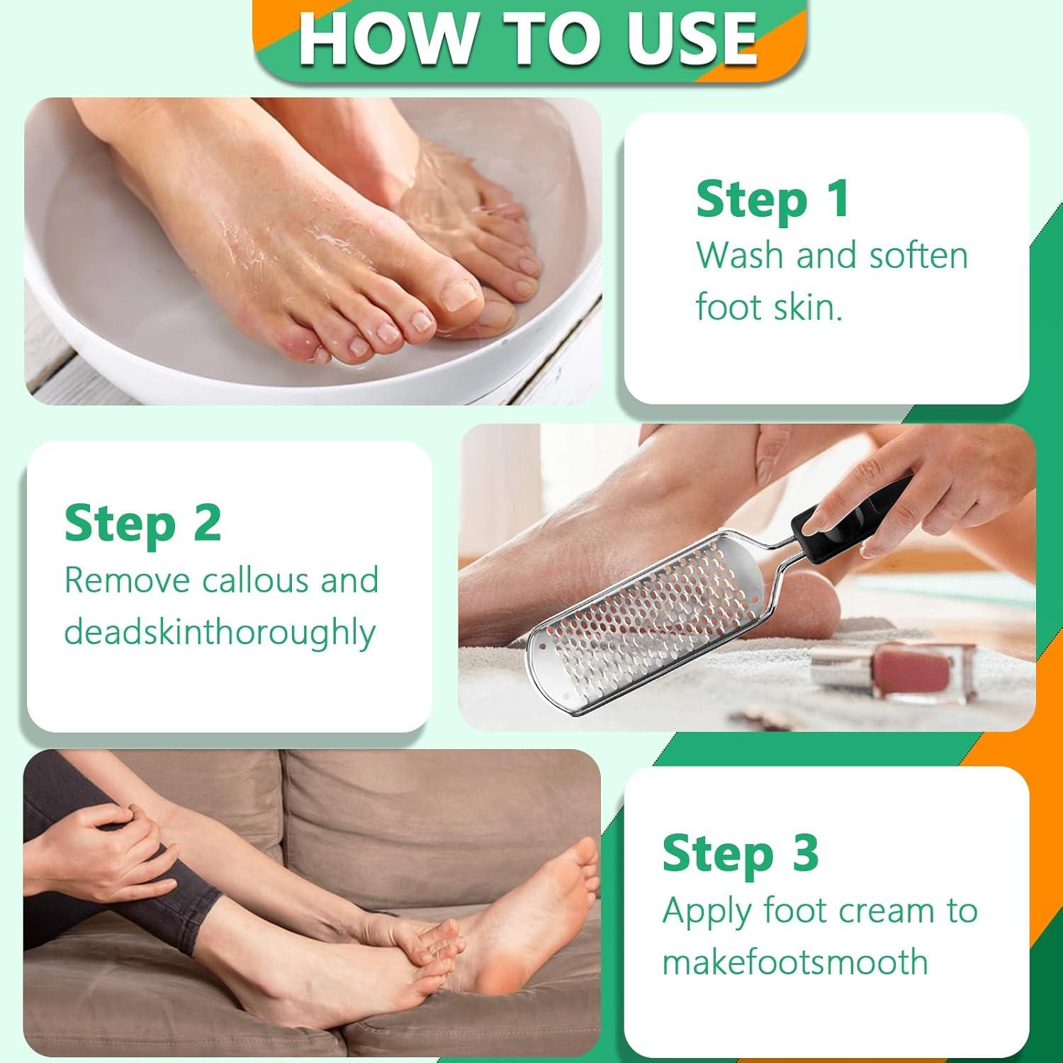 Lima de Pedicura Profesional ALOCKMA - Acero Inoxidable, Mango Ergonómico