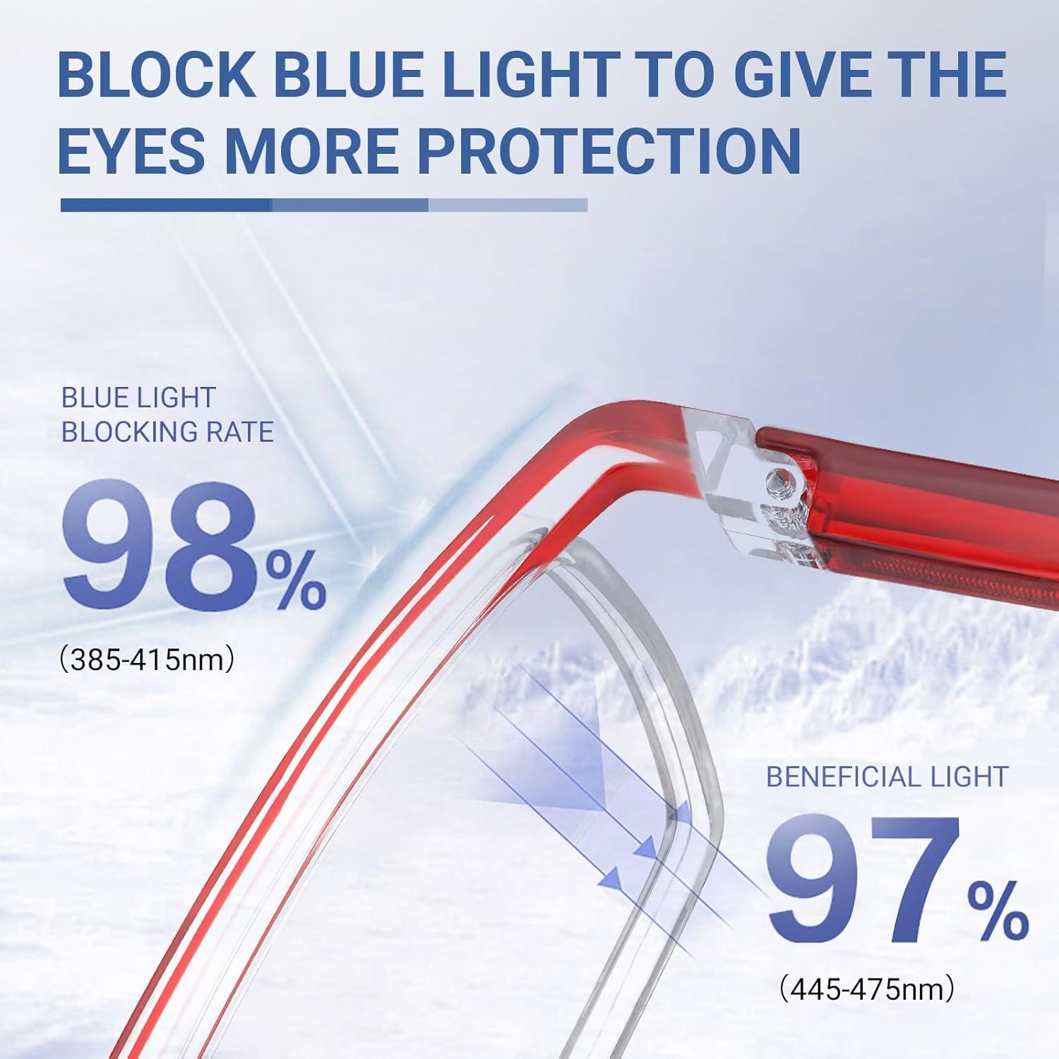 Gafas de lectura TERAISE anti-luz azul 4 piezas para adultos