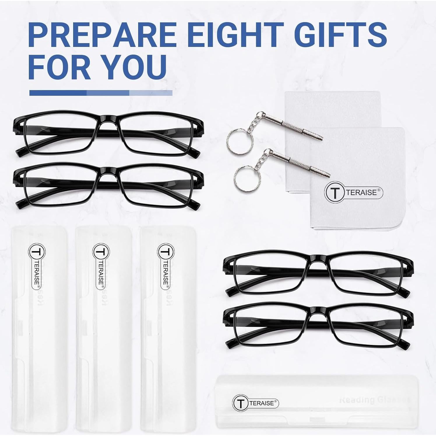 Gafas de lectura TERAISE 4x con protección luz azul