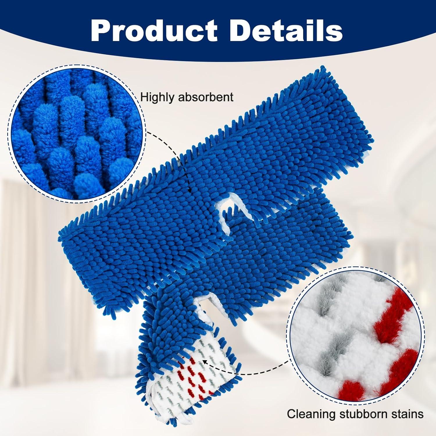 Paquete de 4 cabezales de trapeador Aiyiried para Ocedar