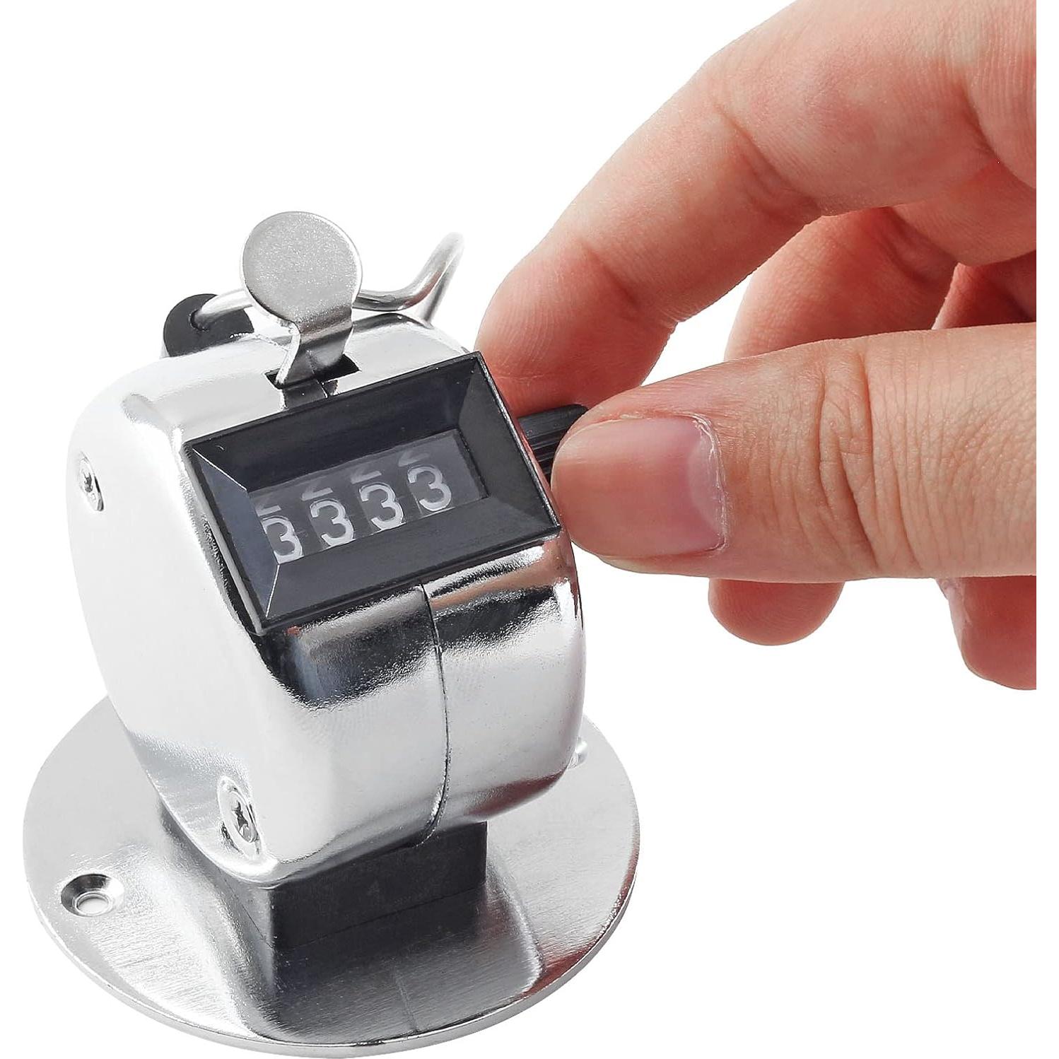 Contador Mecánico de Tally Jiozermi - Paquete de 2, 4 Dígitos