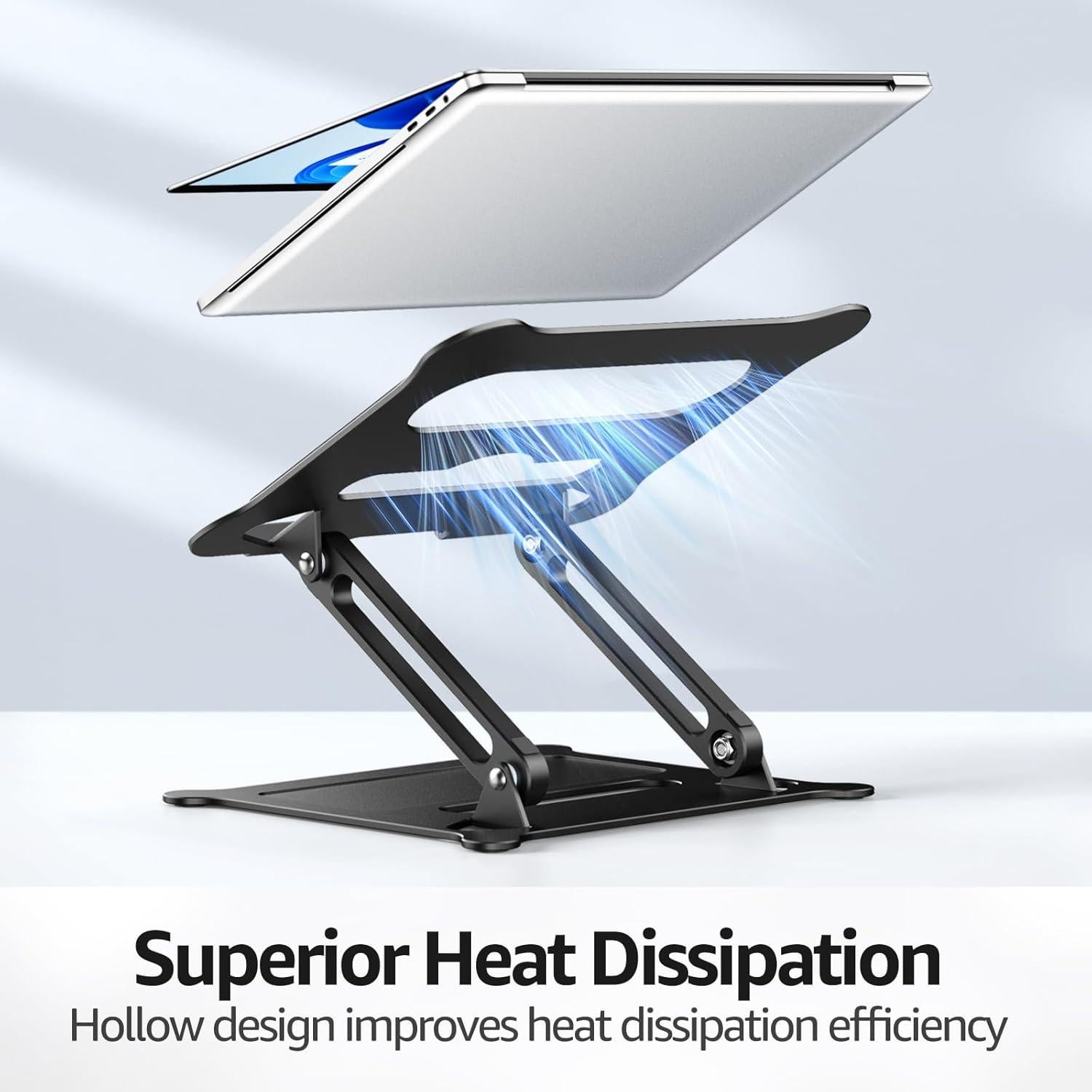 Soporte Ajustable para Laptop Urmust Negro 10-15.6" Ergonómico