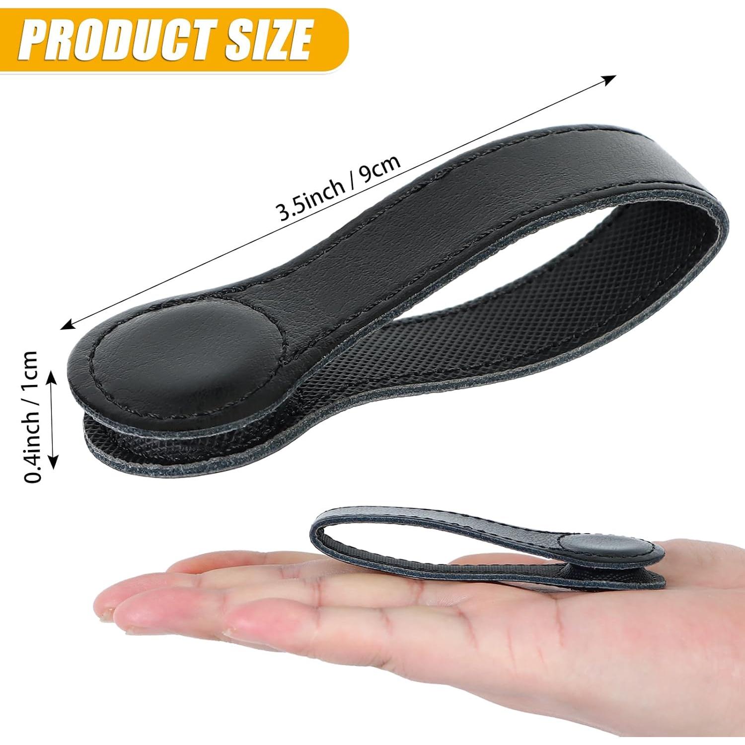 Clip de Toalla Magnético de Cuero Sozize - 2 Piezas Negro