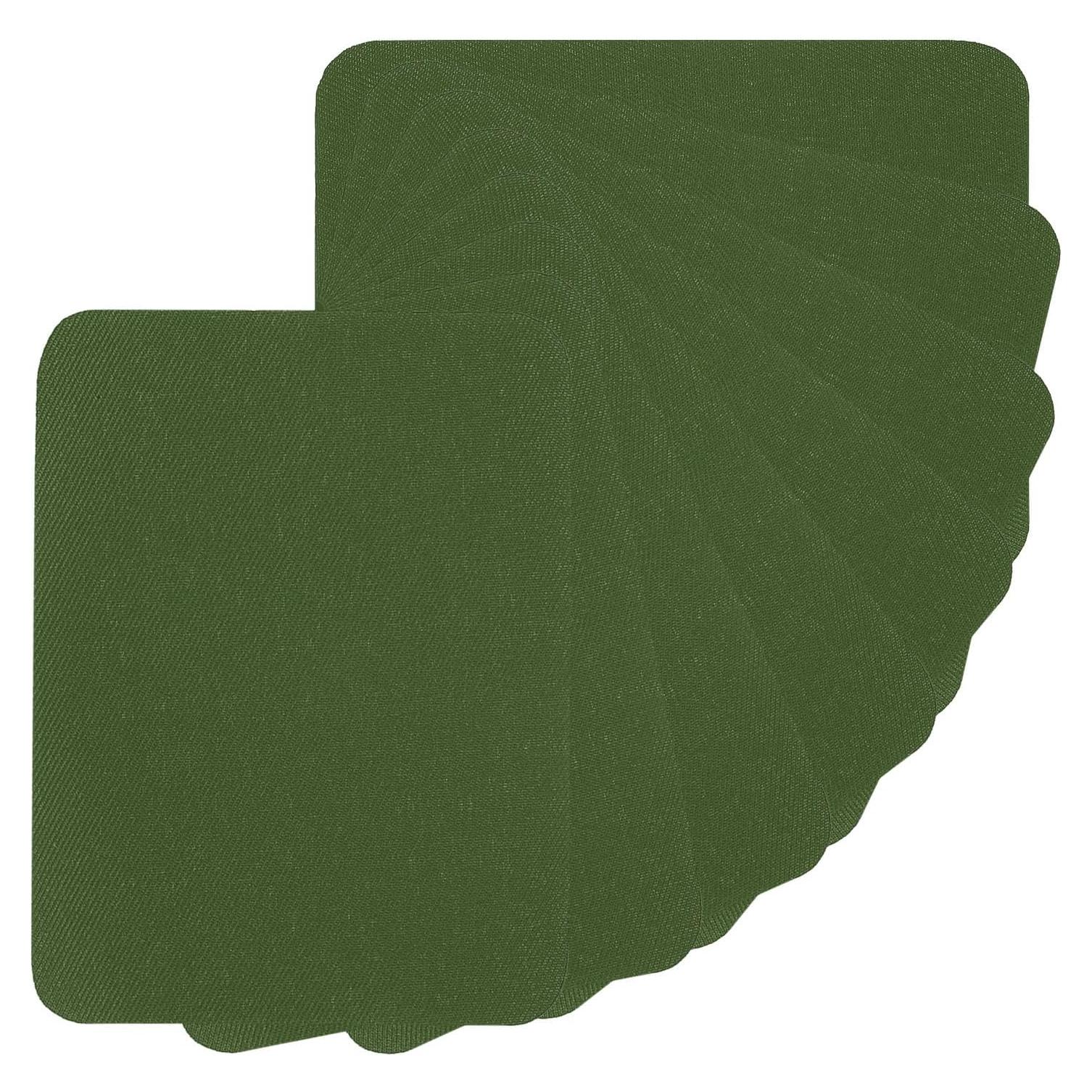 Parche Termoadhesivo PATIKIL 8 Piezas 12.5x9.5 cm Verde Militar