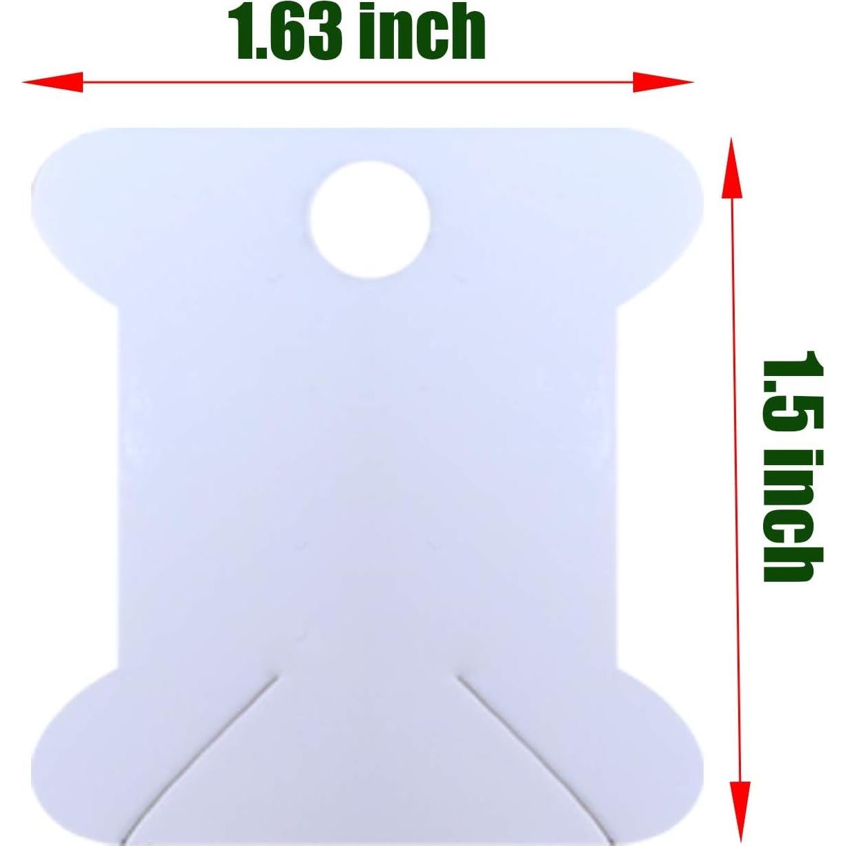 Bobinas de Hilo de Bordado MOYYON - 165 Tarjetas de Papel Blanco