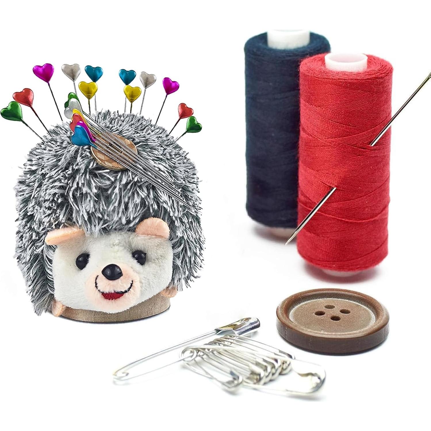 Almohadilla para Alfileres Erizo CW-DZ-240701 con Base de Madera