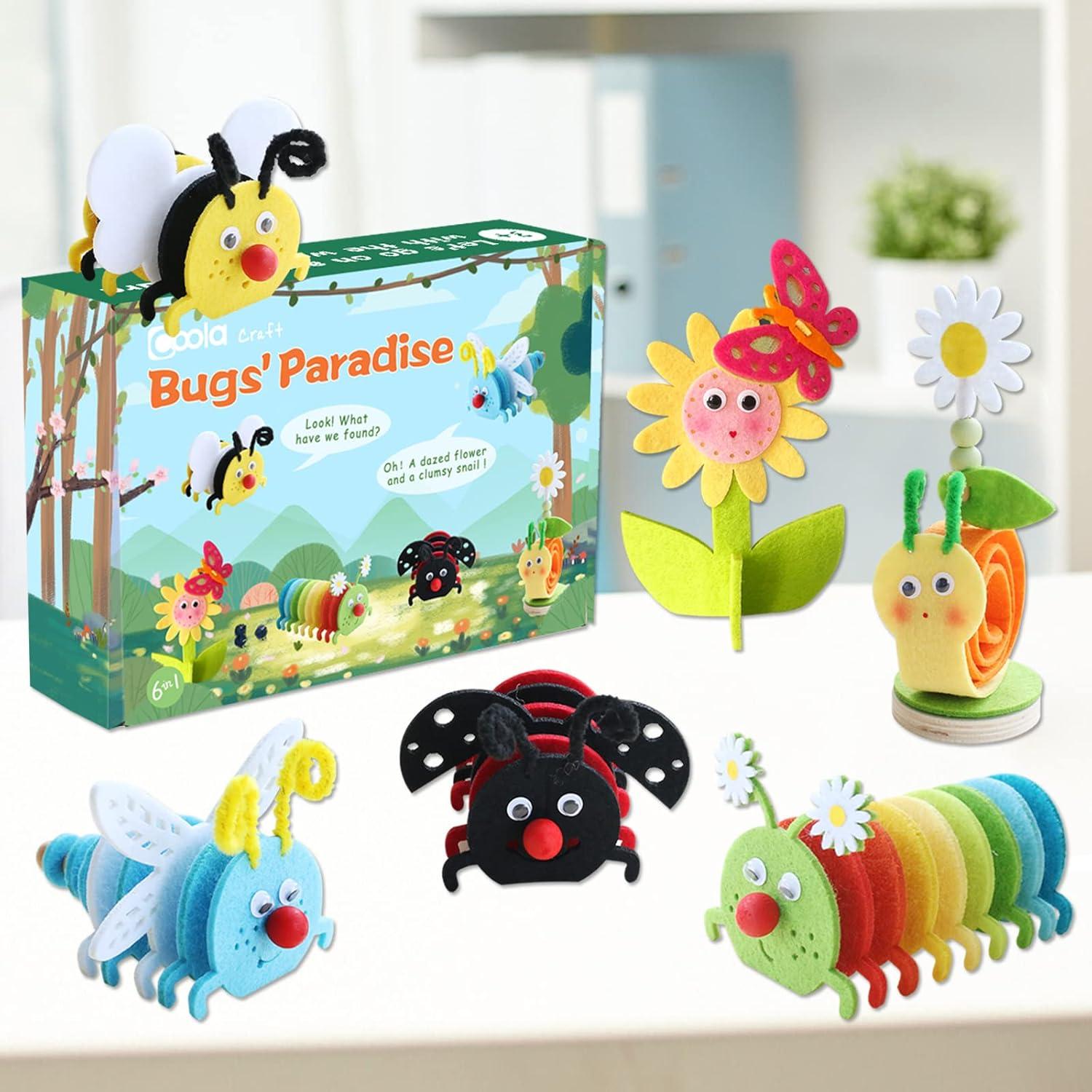 Kit de Manualidades Coola Animales de Fieltro 6 Piezas