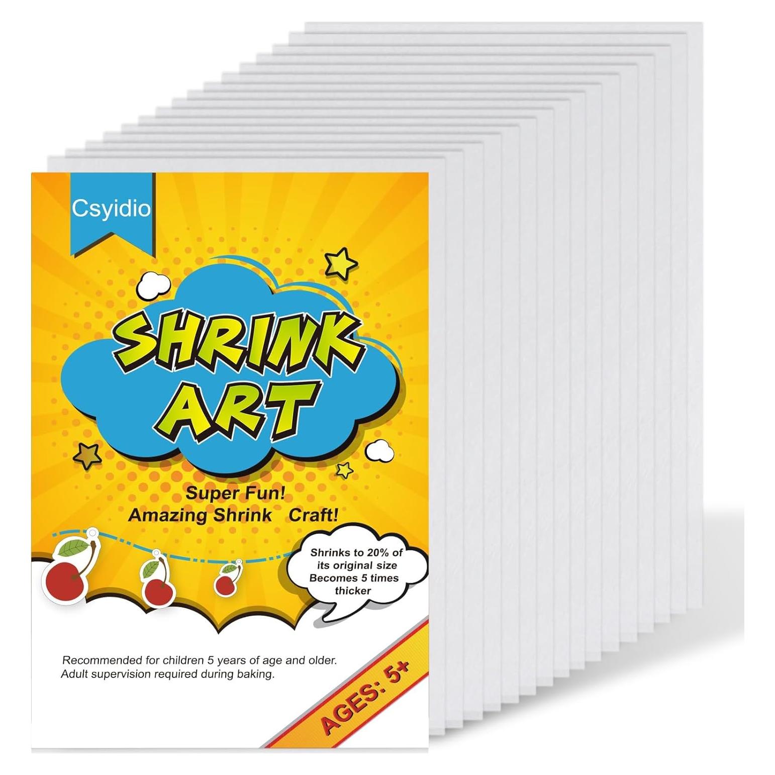 25 Hojas de Plástico Retráctil Csyidio 20 x 14.5 cm para Manualidades