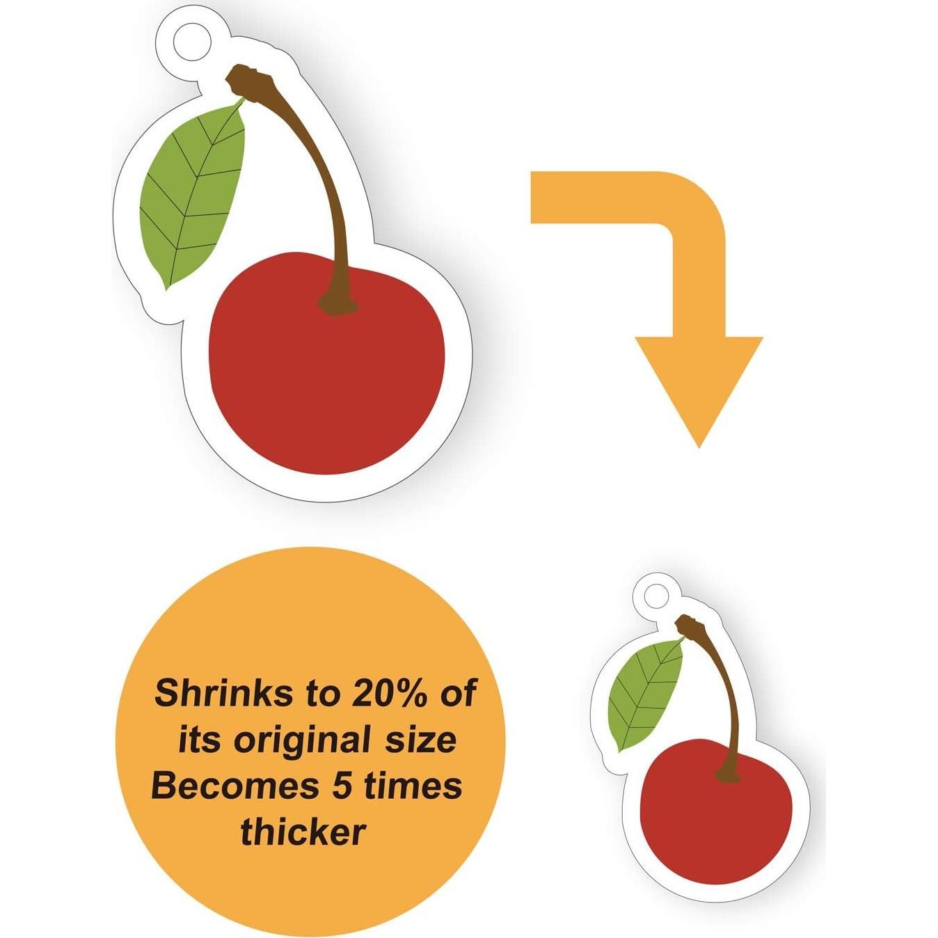 25 Hojas de Plástico Retráctil Csyidio 20 x 14.5 cm para Manualidades